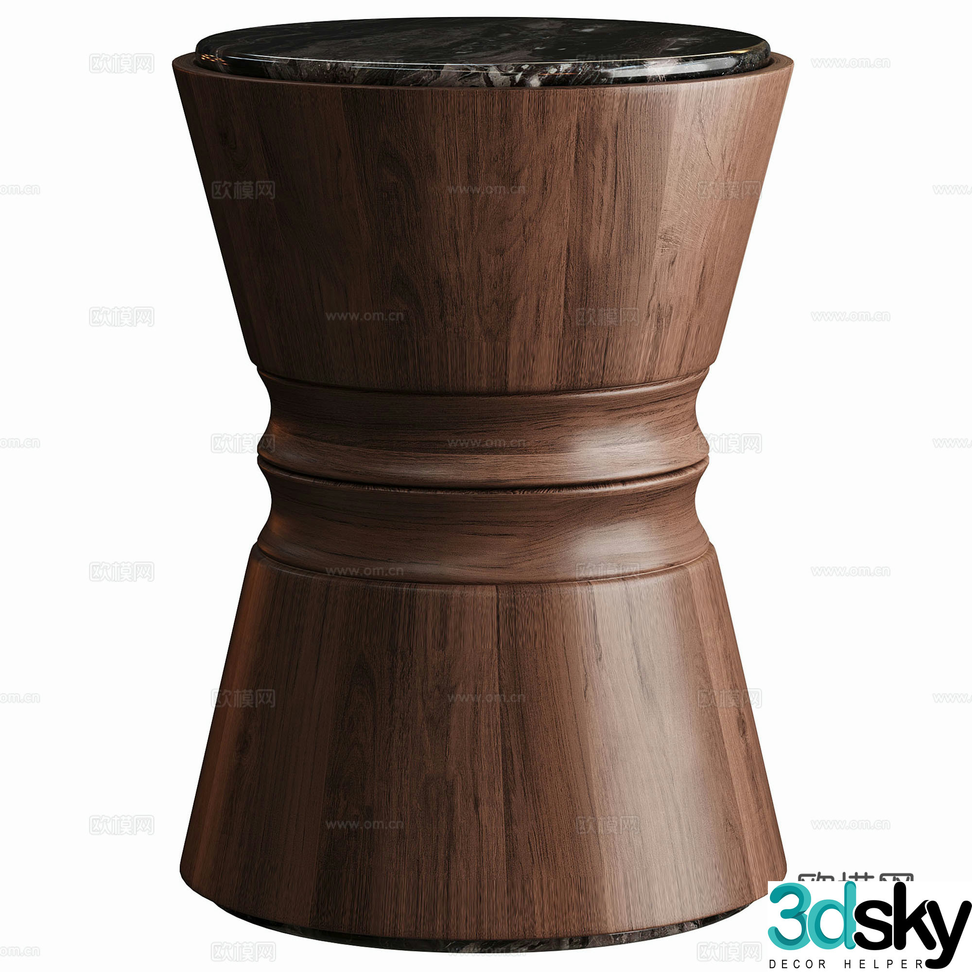Modern living room sofa corner table side table 3D model