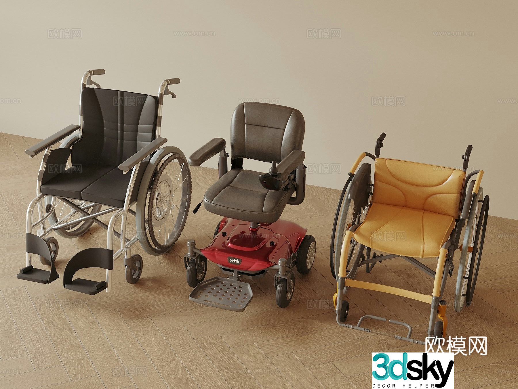 Wheelchair Manual Wheelchair Electric Wheelchair Medical Wheelchair 3D Model