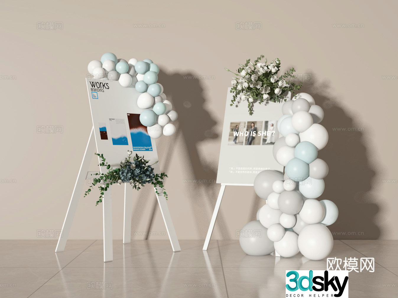 Wedding card 3d model