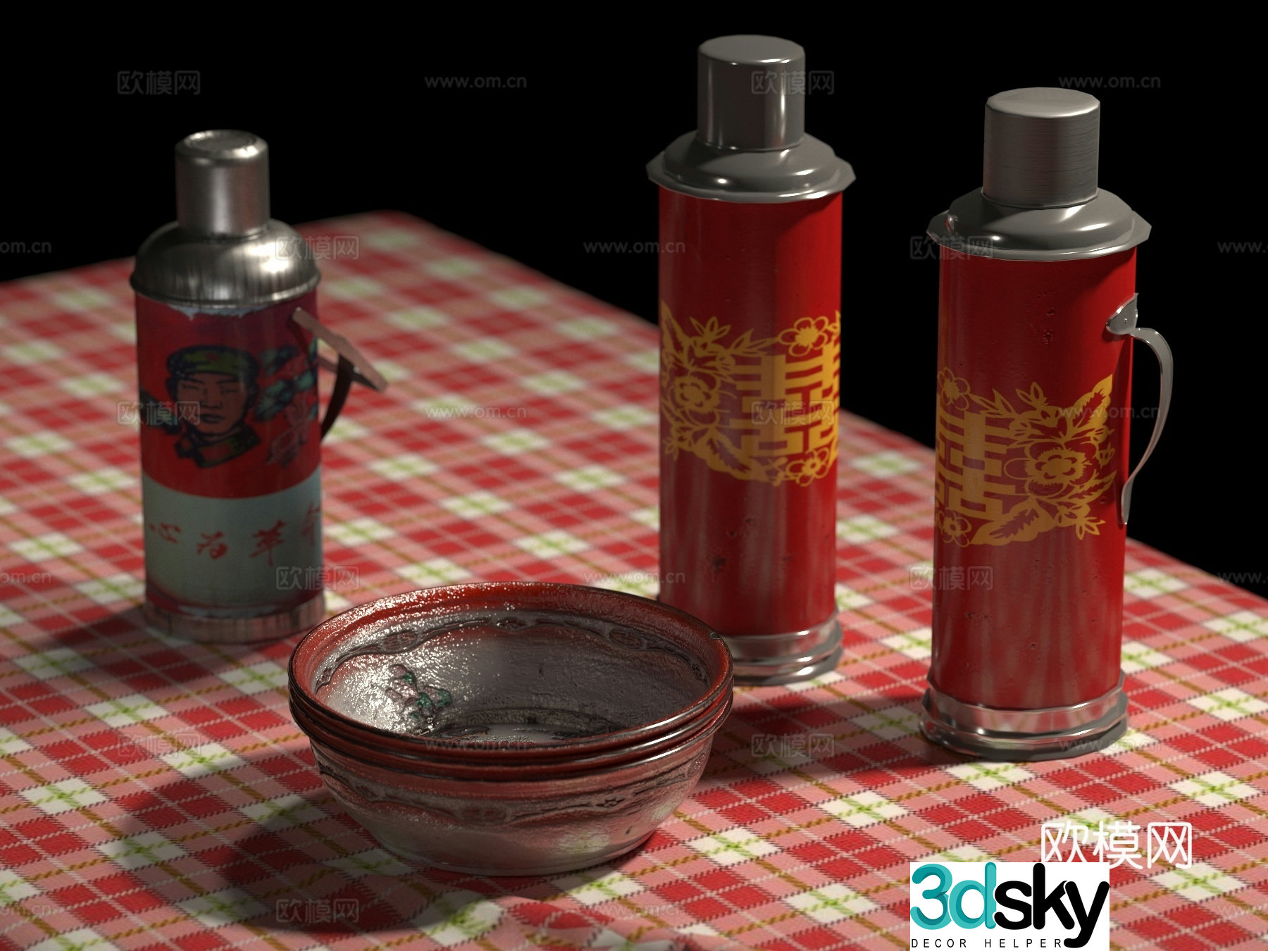 Other daily necessities Retro kettle Washbasin 3d model