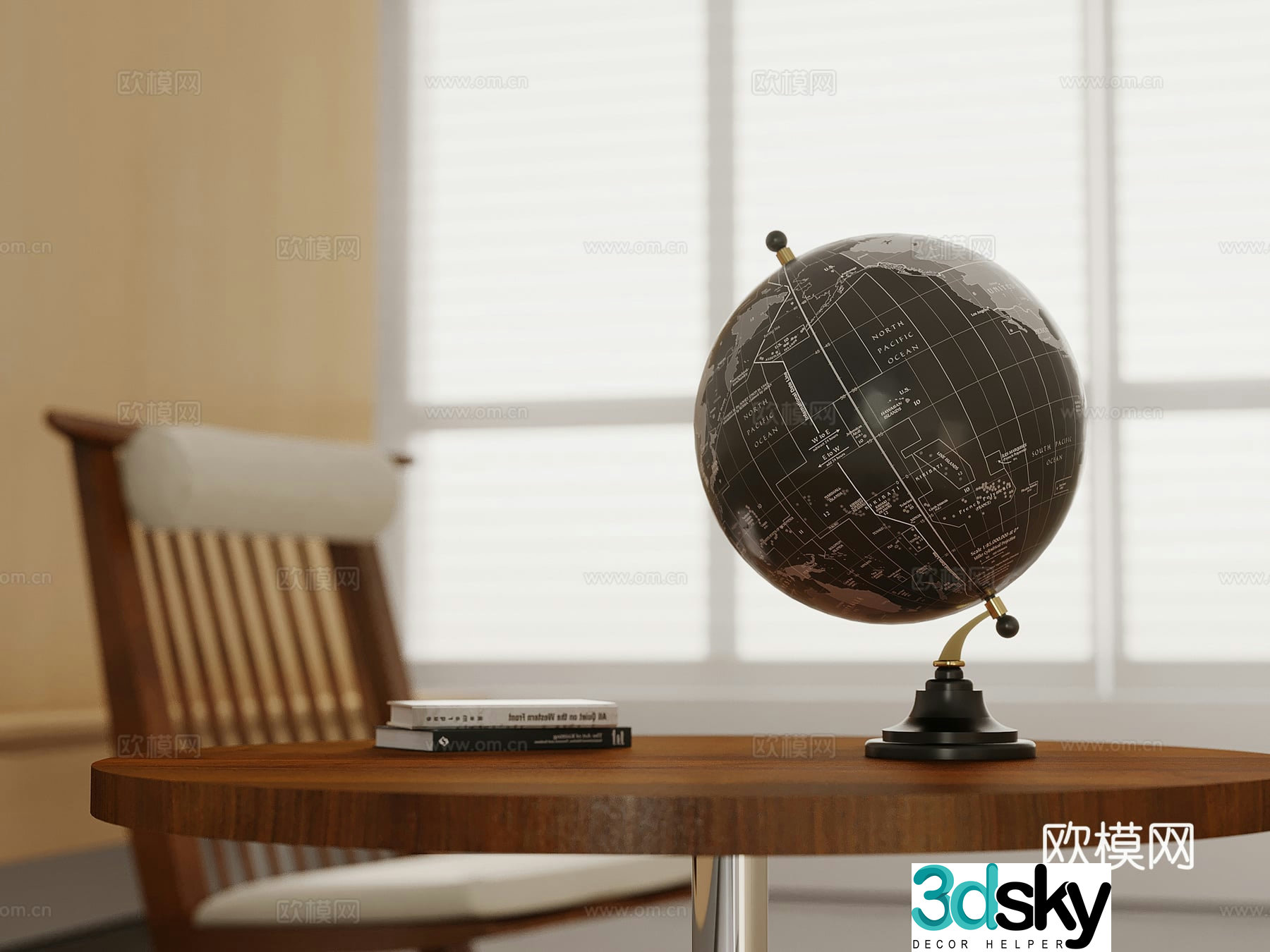 Modern globe Other ornaments 3D model