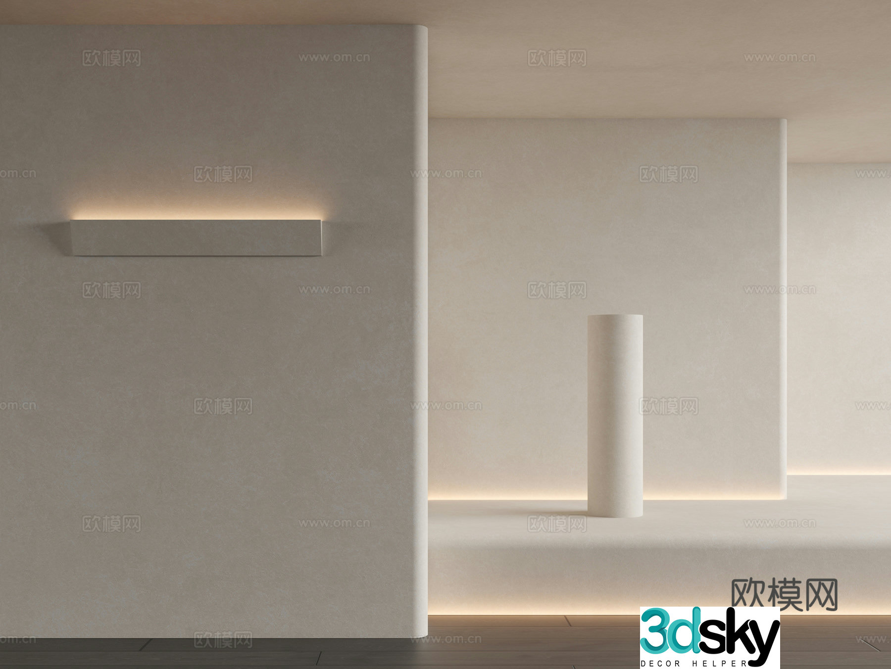 Modern Art Paint Textured Paint Art Paint Cement Paint 3D Model