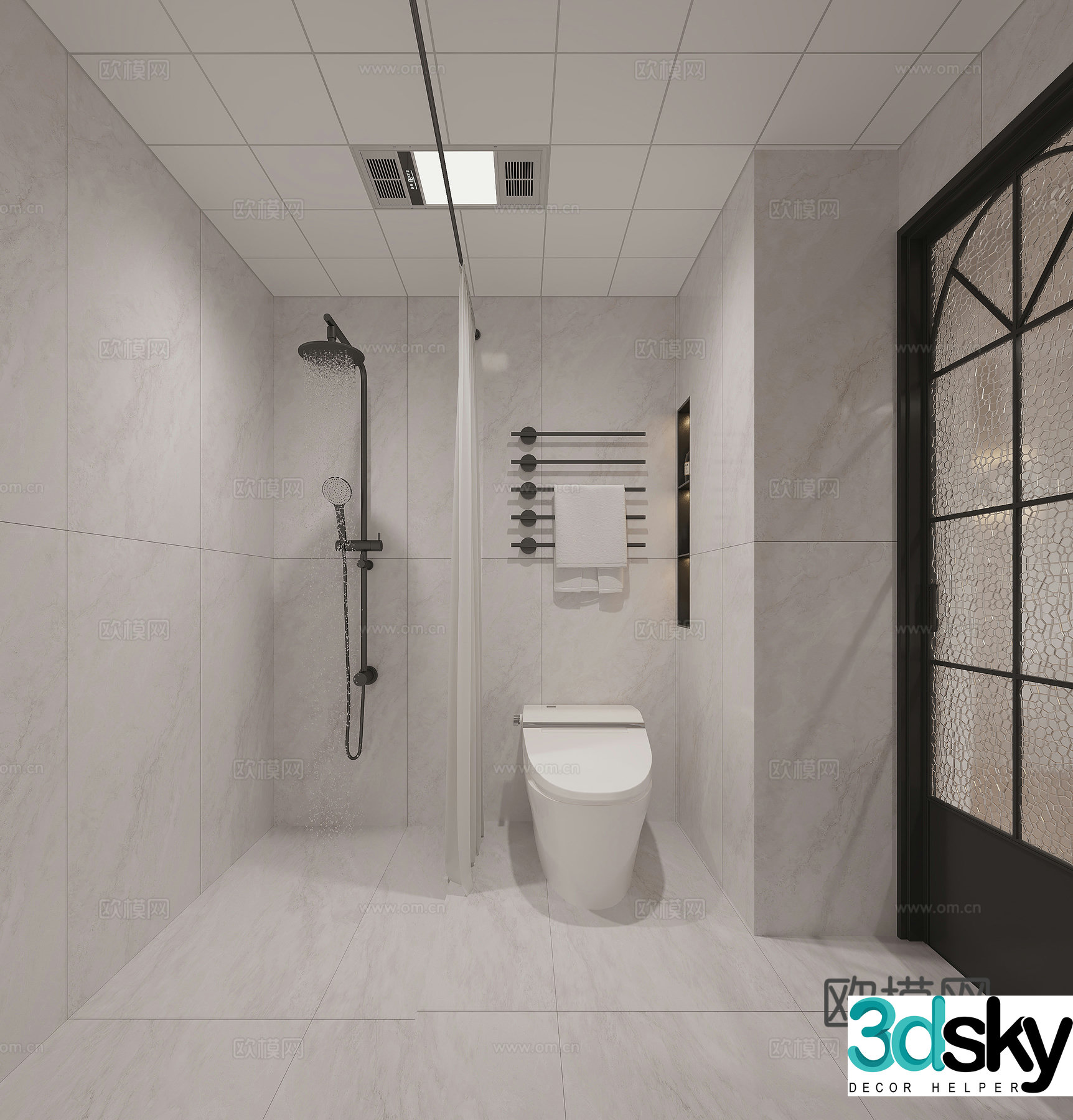 Modern bathroom 3d model