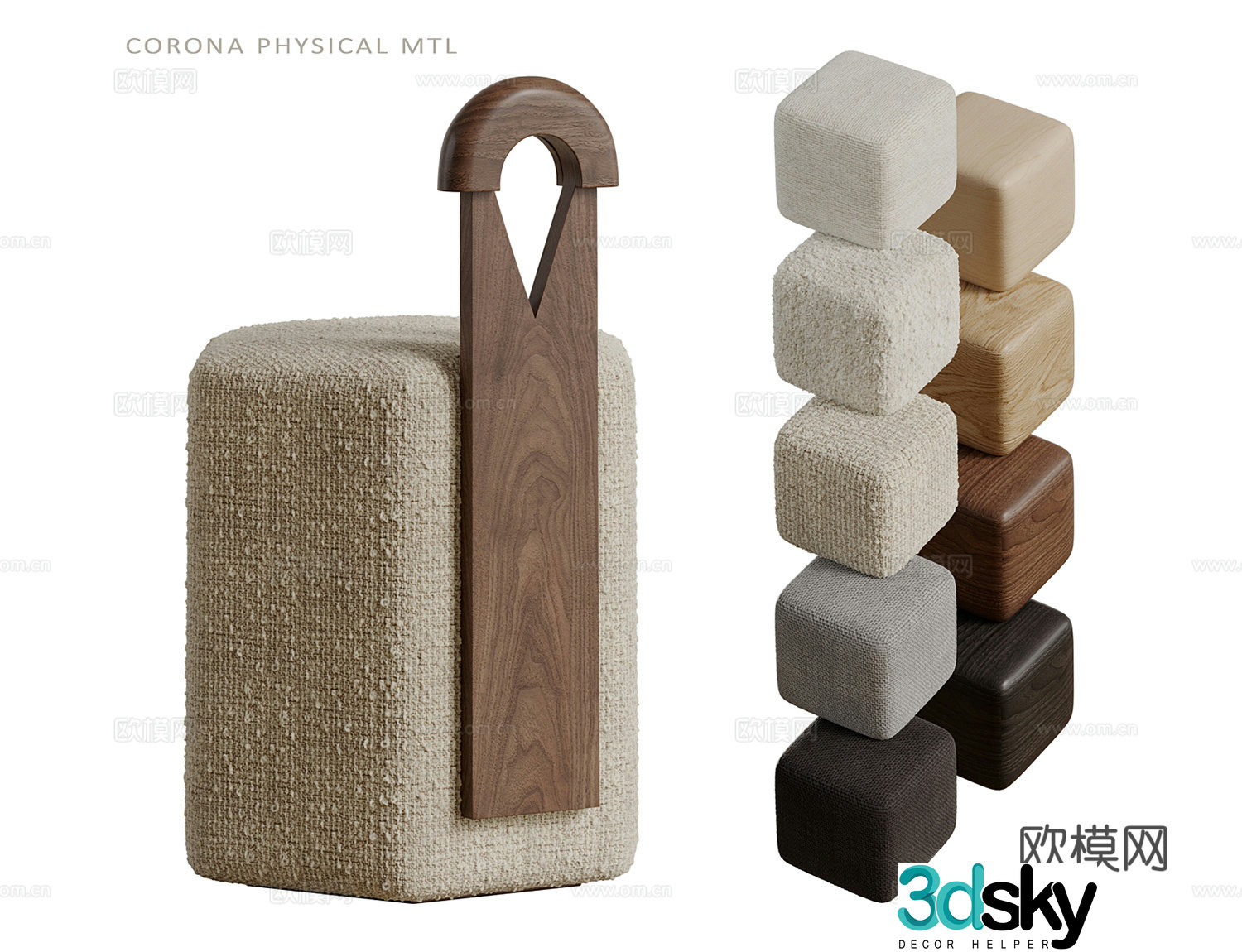 Makeup stool 3d model
