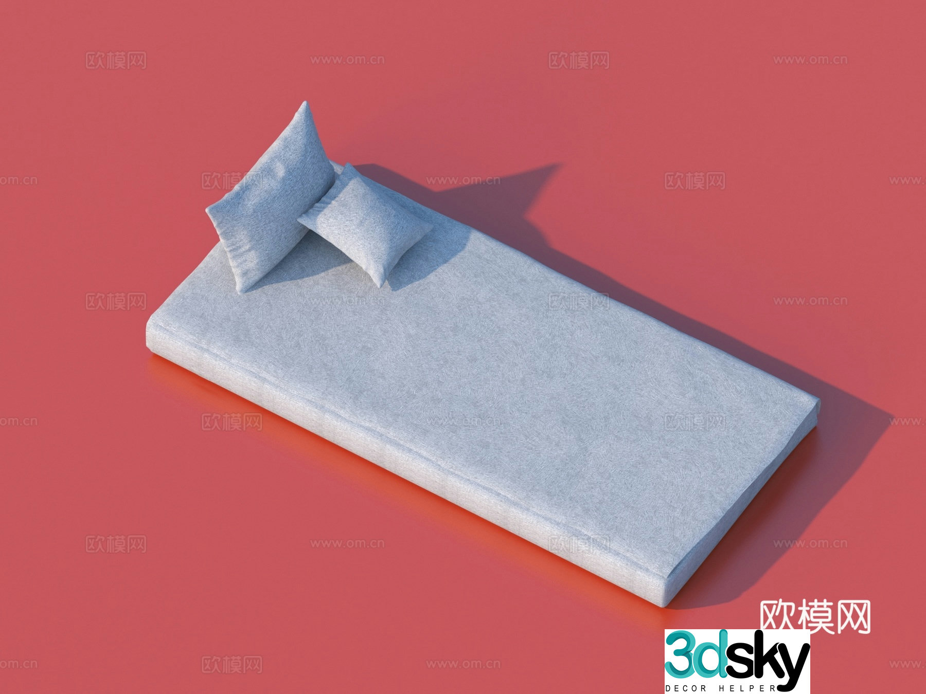 Pillow Mattress Cushion Spring Pad 3D Model