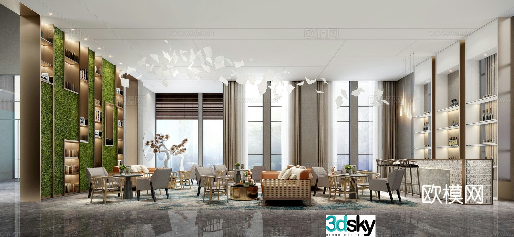New Chinese negotiation area 3D model