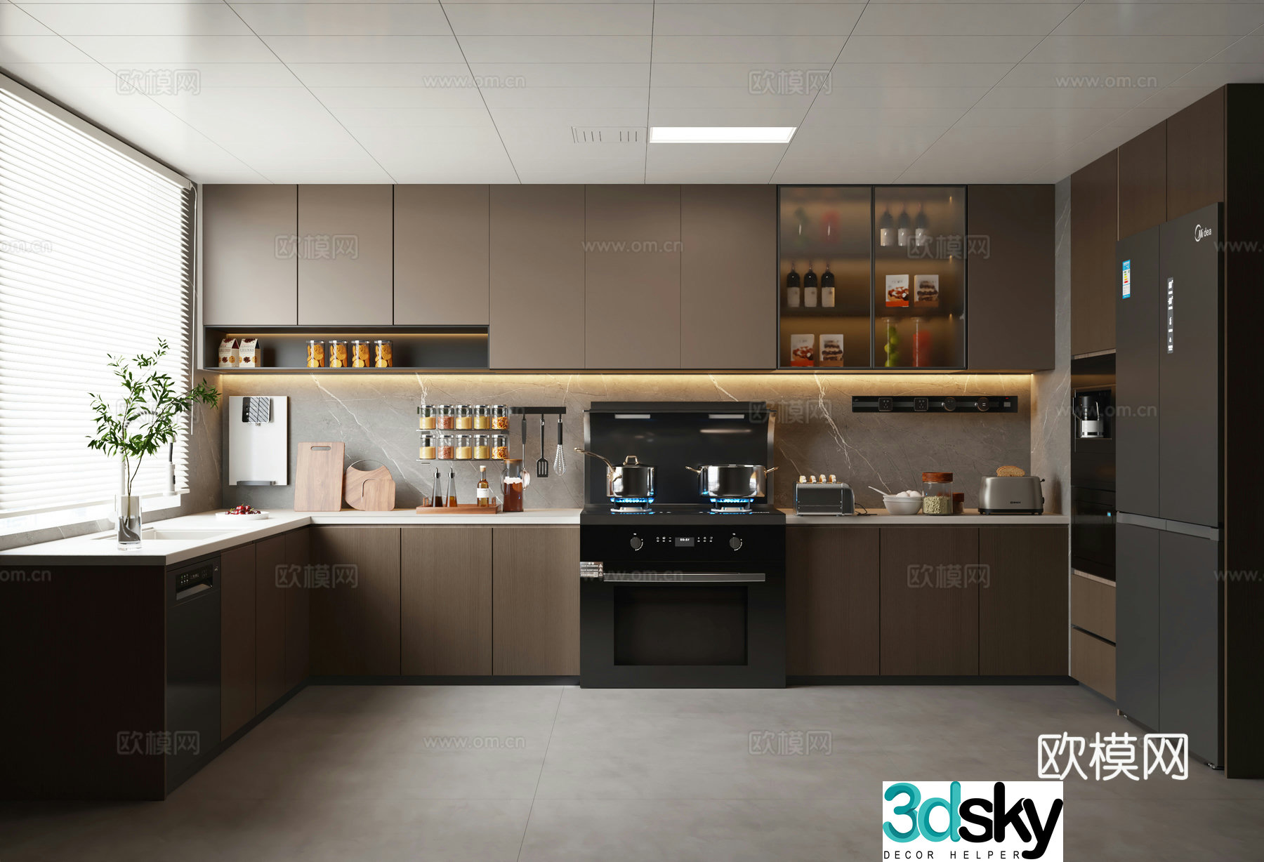 Italian kitchen 3d model