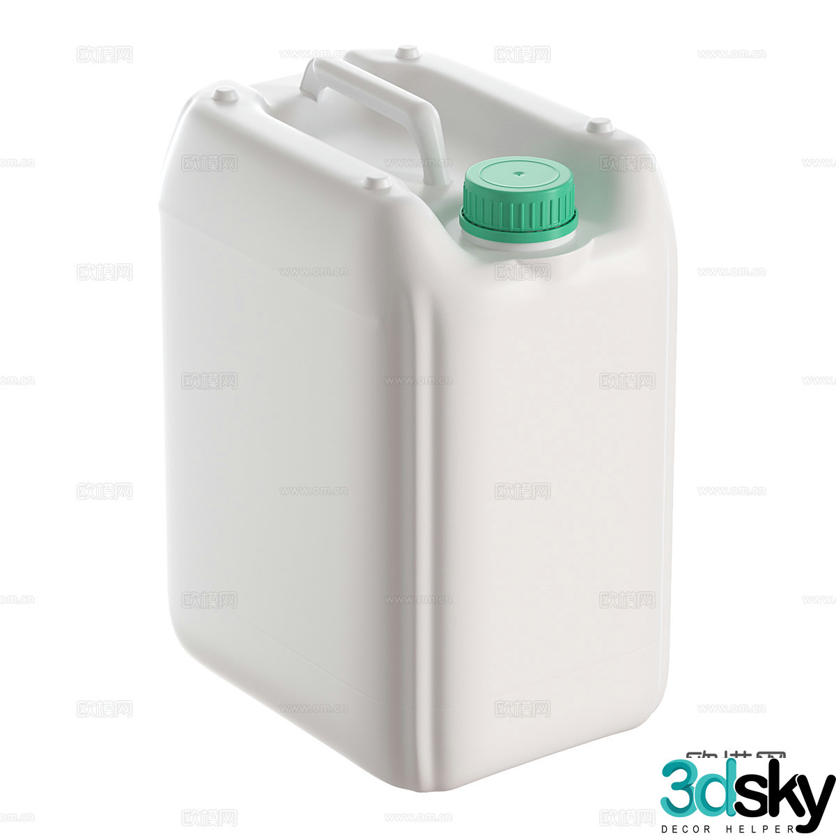 Plastic barrel 3d model