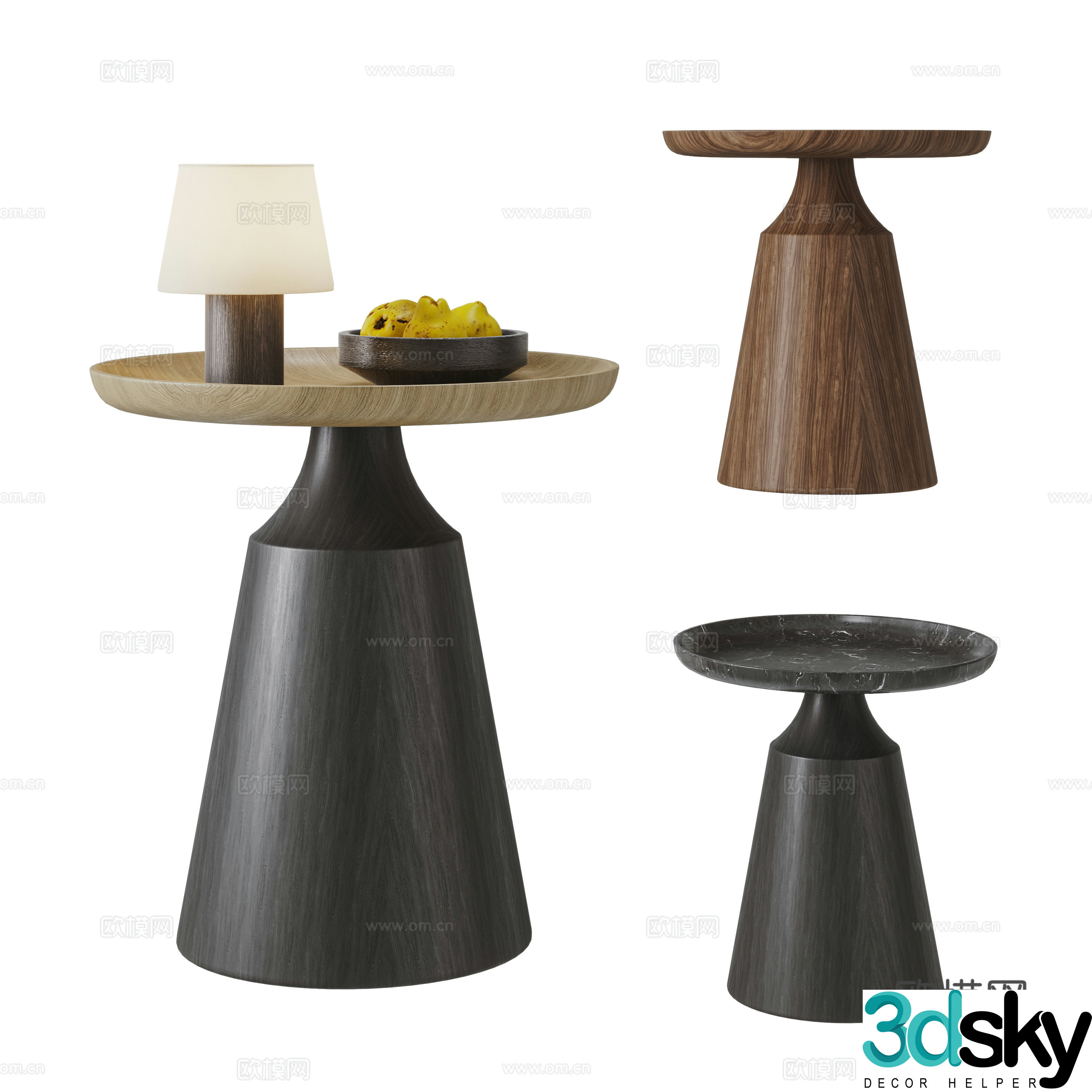 Modern side combination 3D model