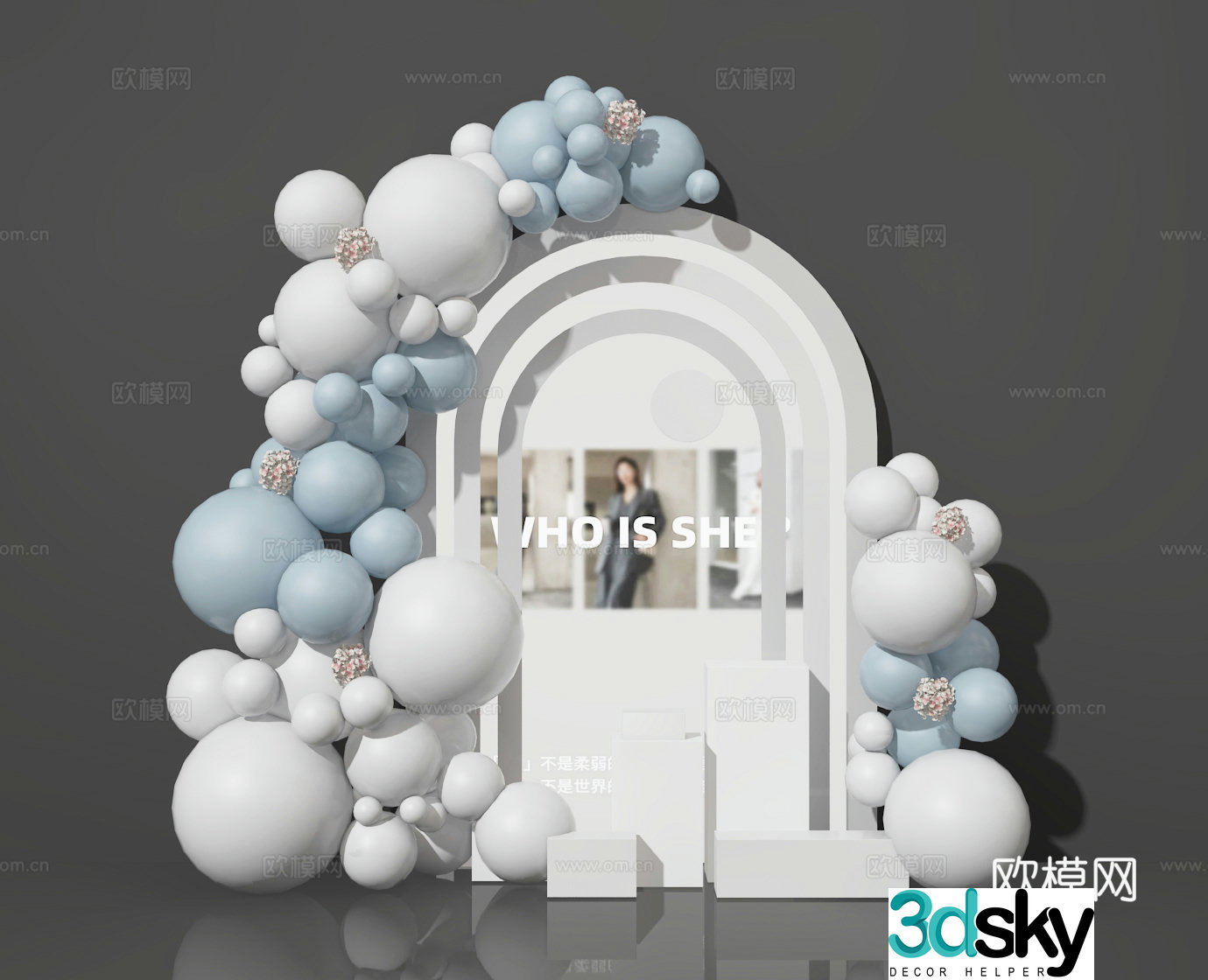 Balloon Beauty Chen 3D Model