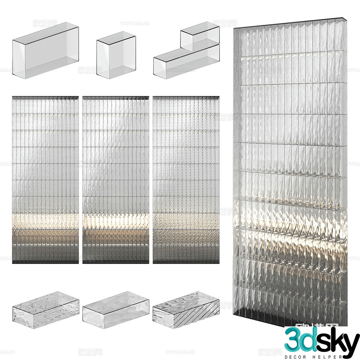 Glass brick 3d model