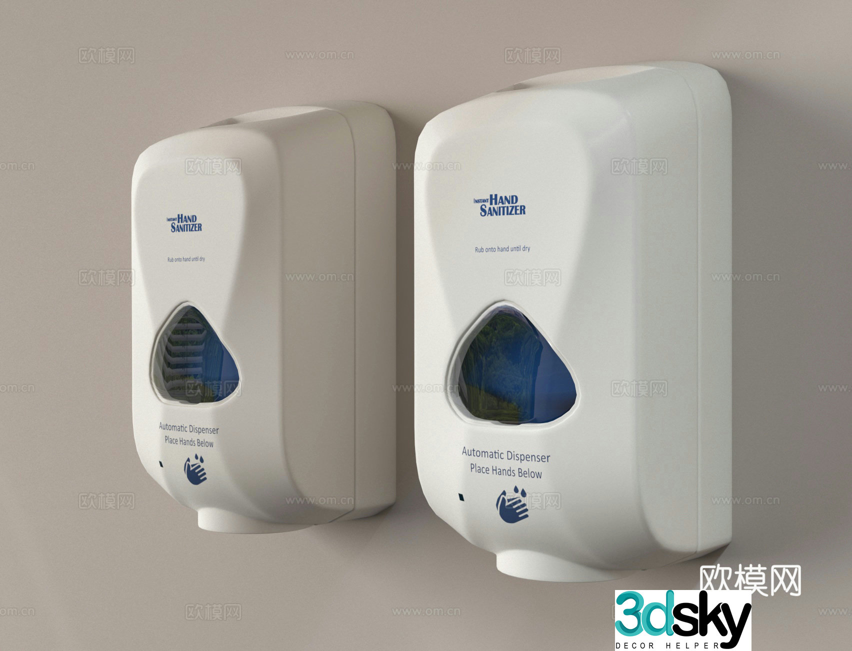 Hand sanitizer wall hanging device automatic induction foam machine bathroom hand sanitizer 3D model