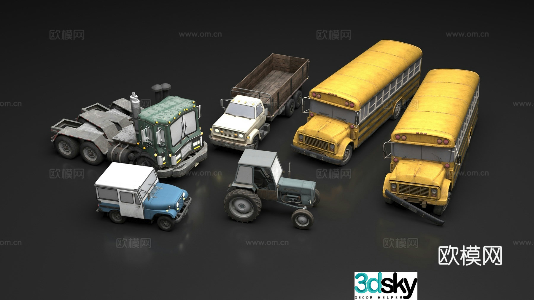 Vehicle collection 3d model