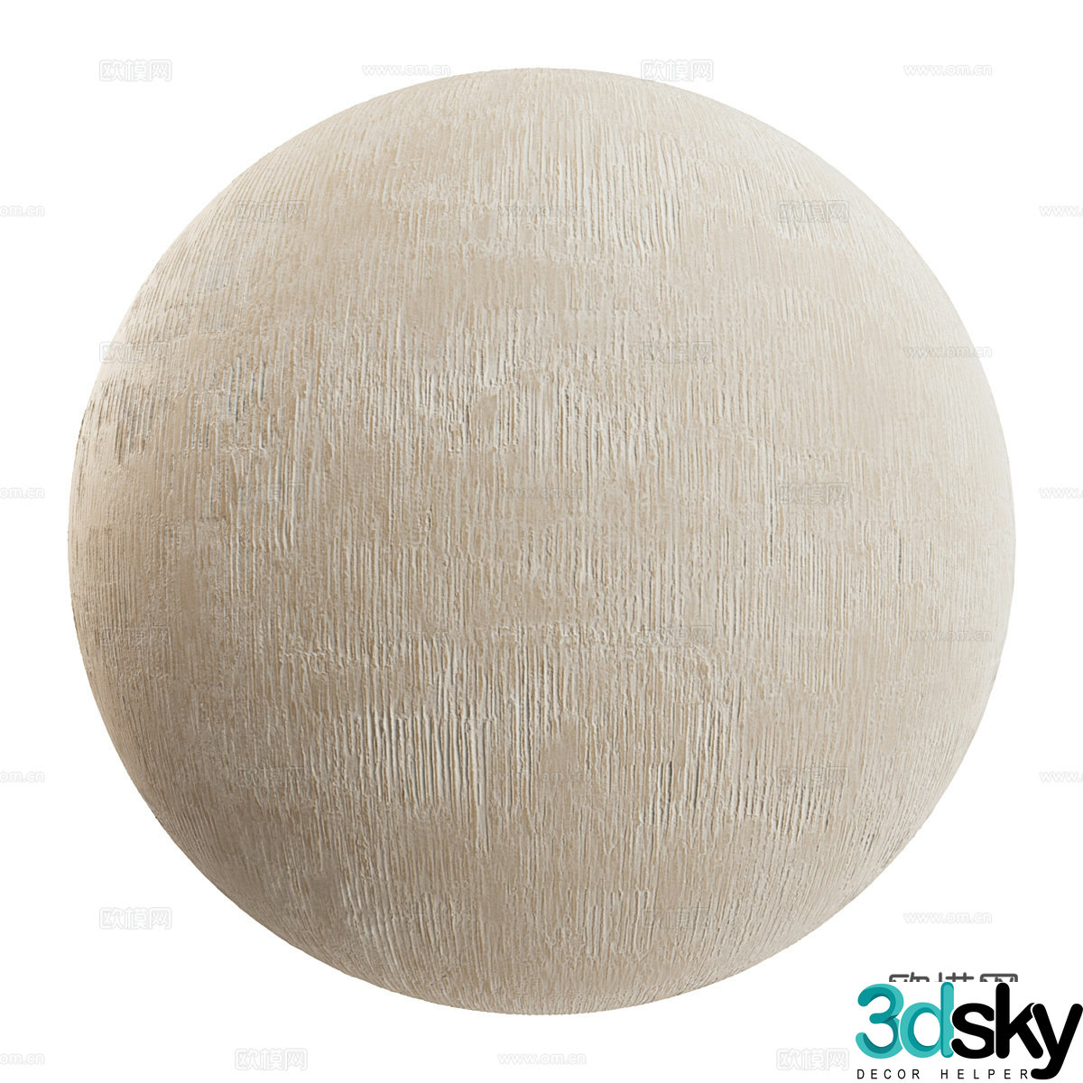 New Chinese cream style decorative paint 3D model