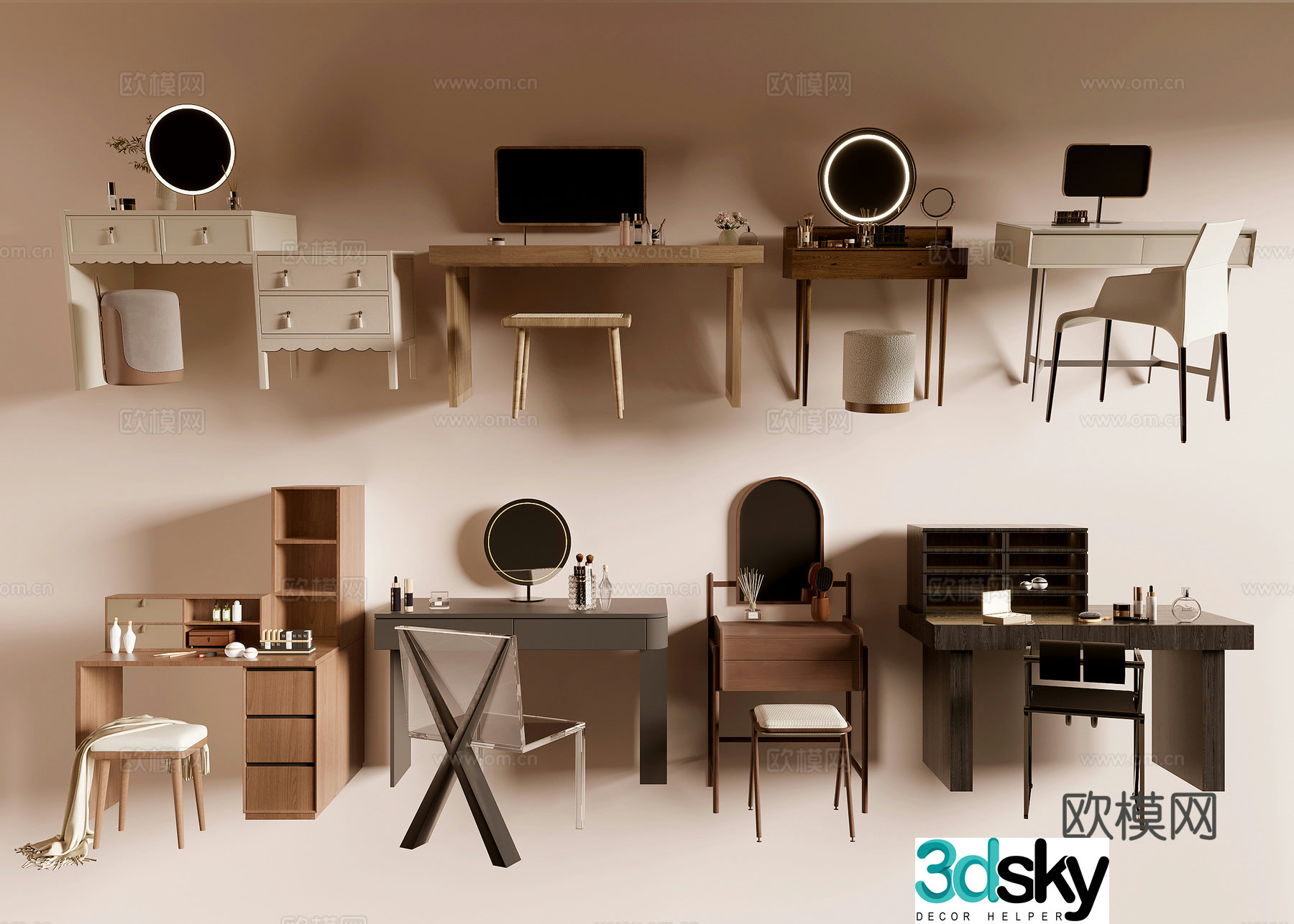 Dressing table 3d model
