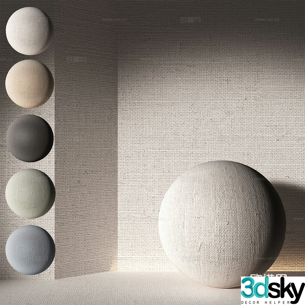 New Chinese linen fabric 3D model