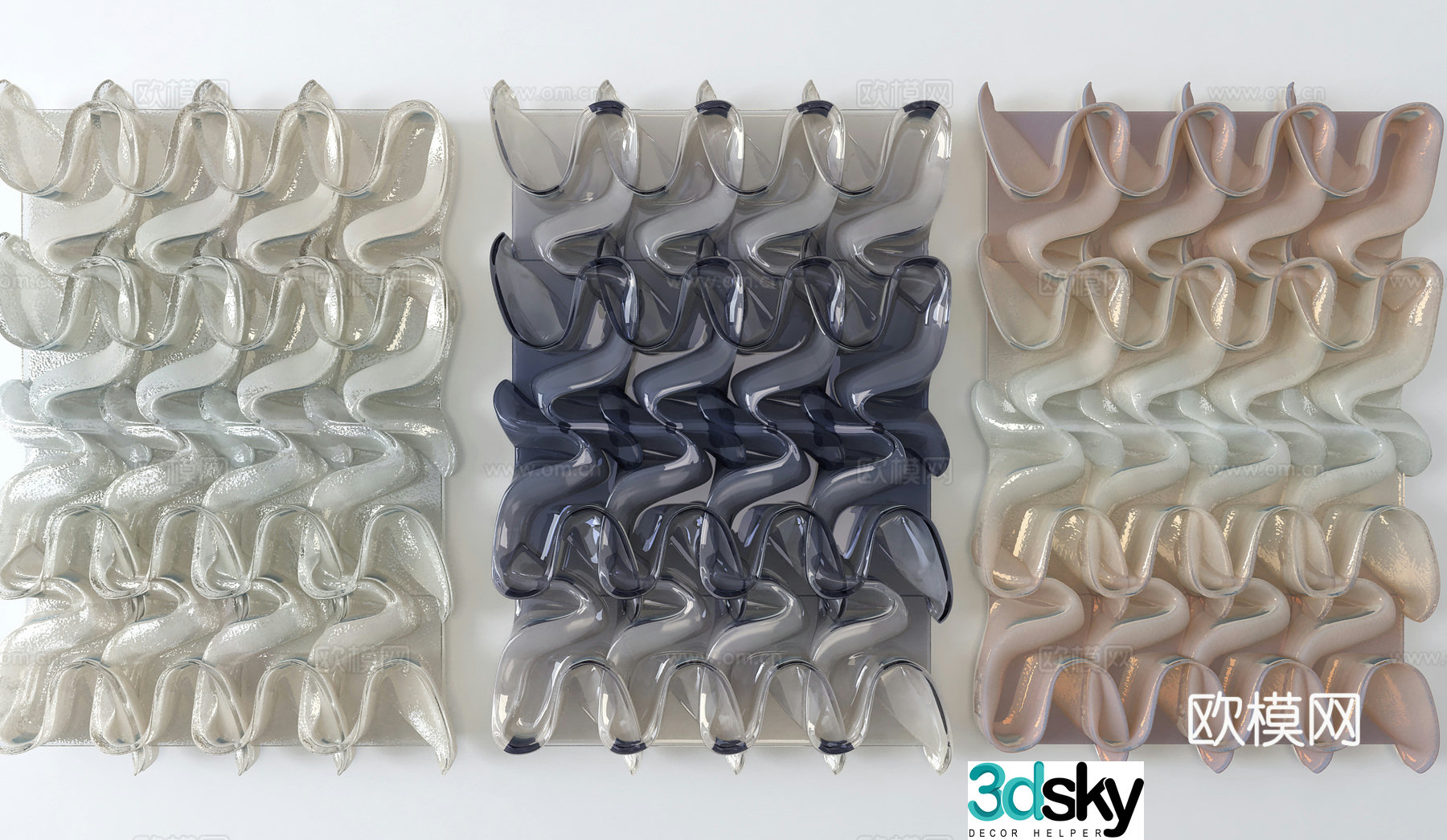 3D wall decoration model