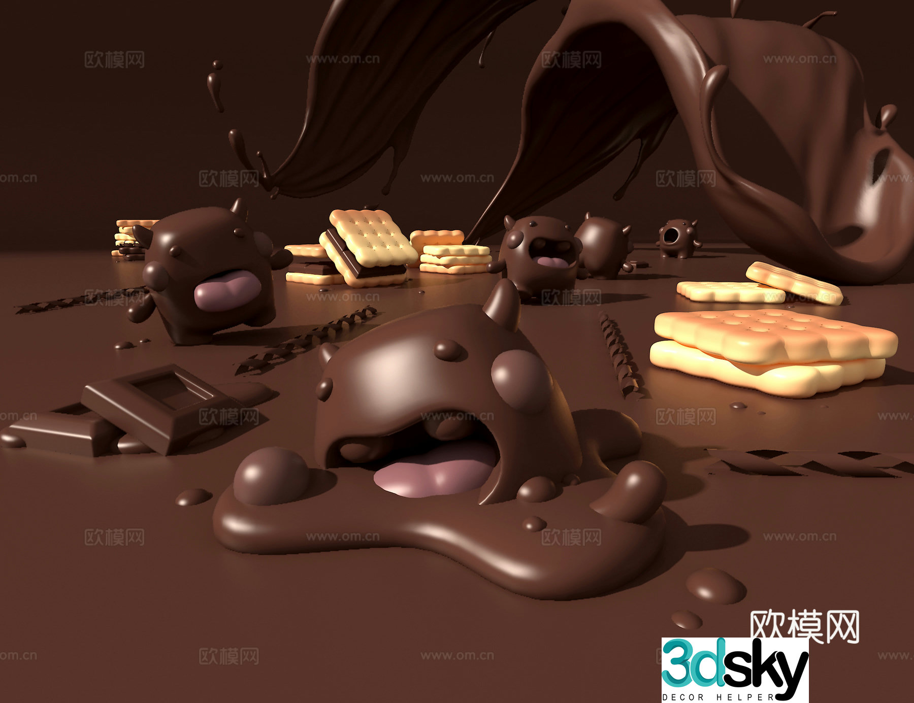 Chocolate 3d model