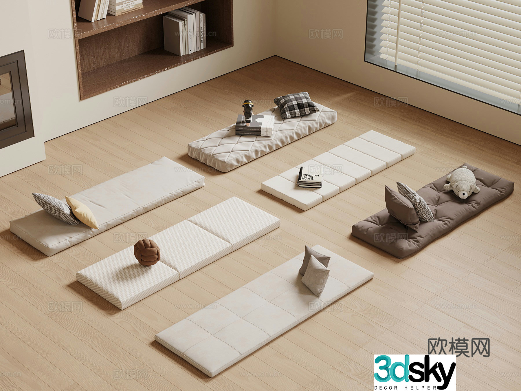 Modern cushion 3d model