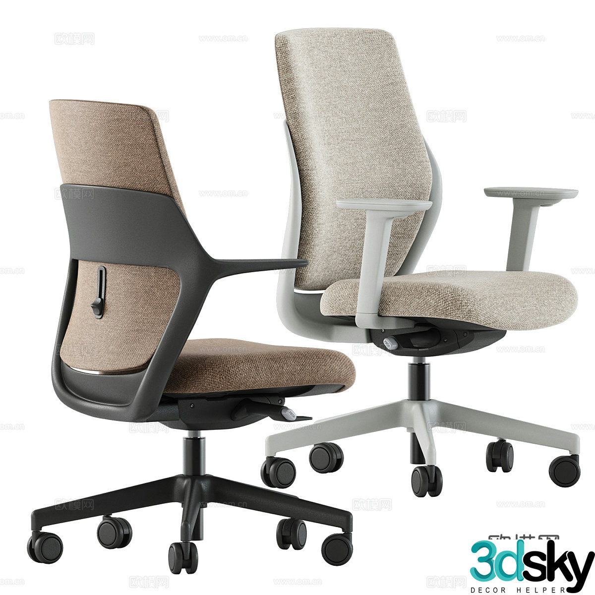 Modern Narbutas office chair 3d model