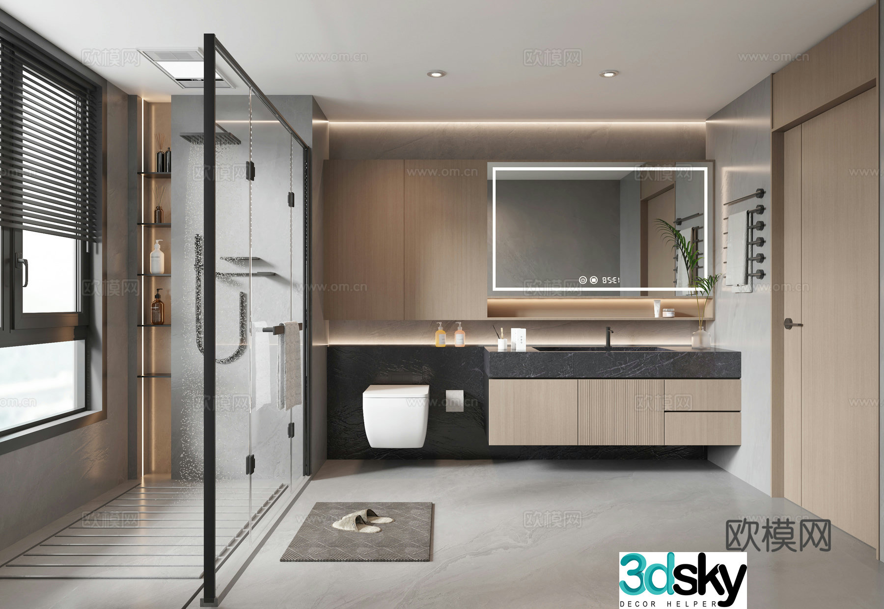 Modern bathroom 3d model
