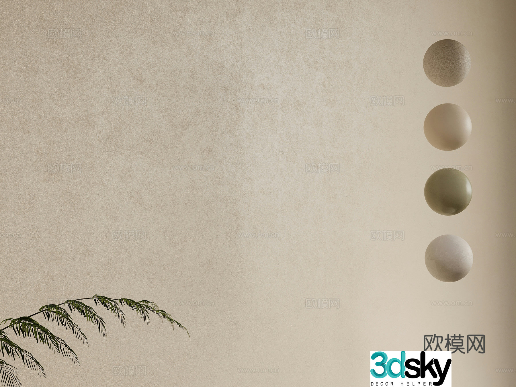 Modern paint Modern microcement Texture paint 3d model