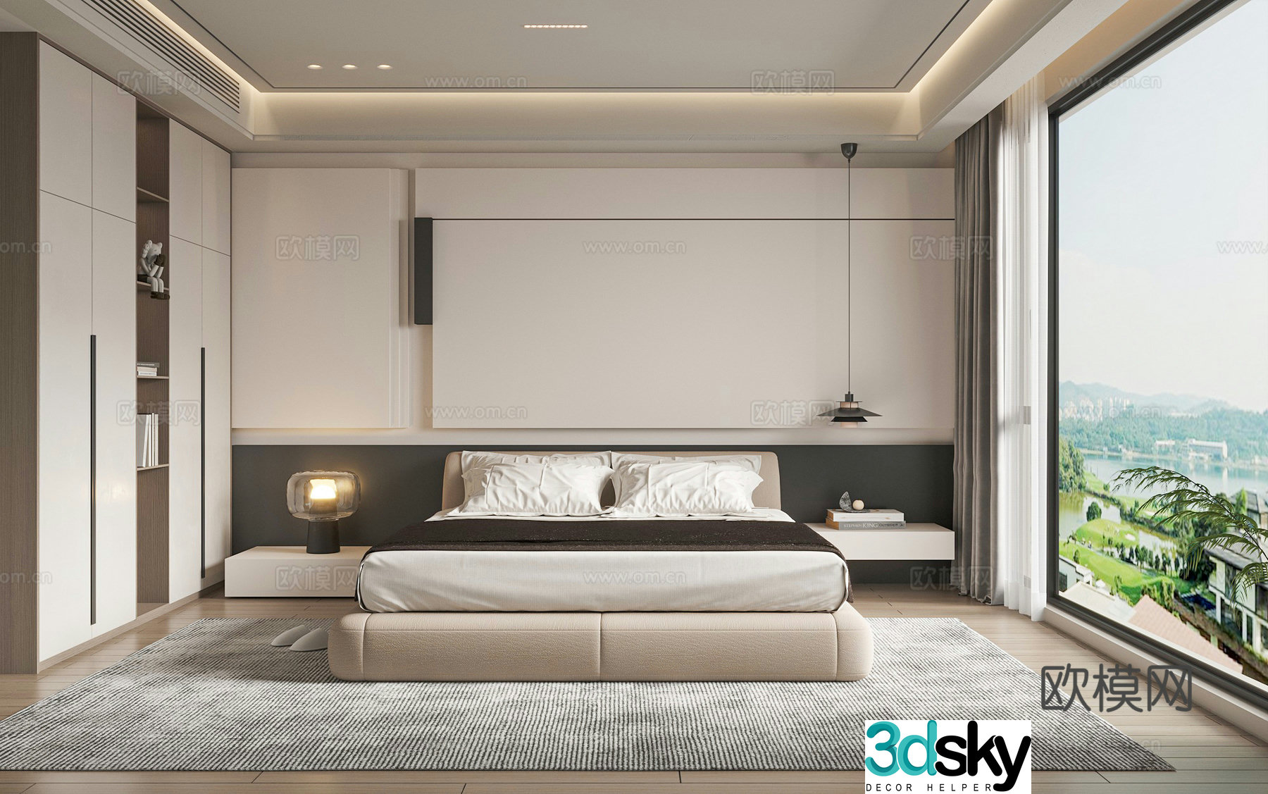 Modern bedroom 3d model