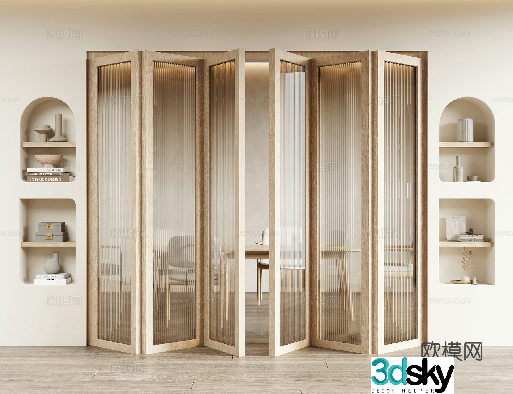 Nordic folding door 3D model