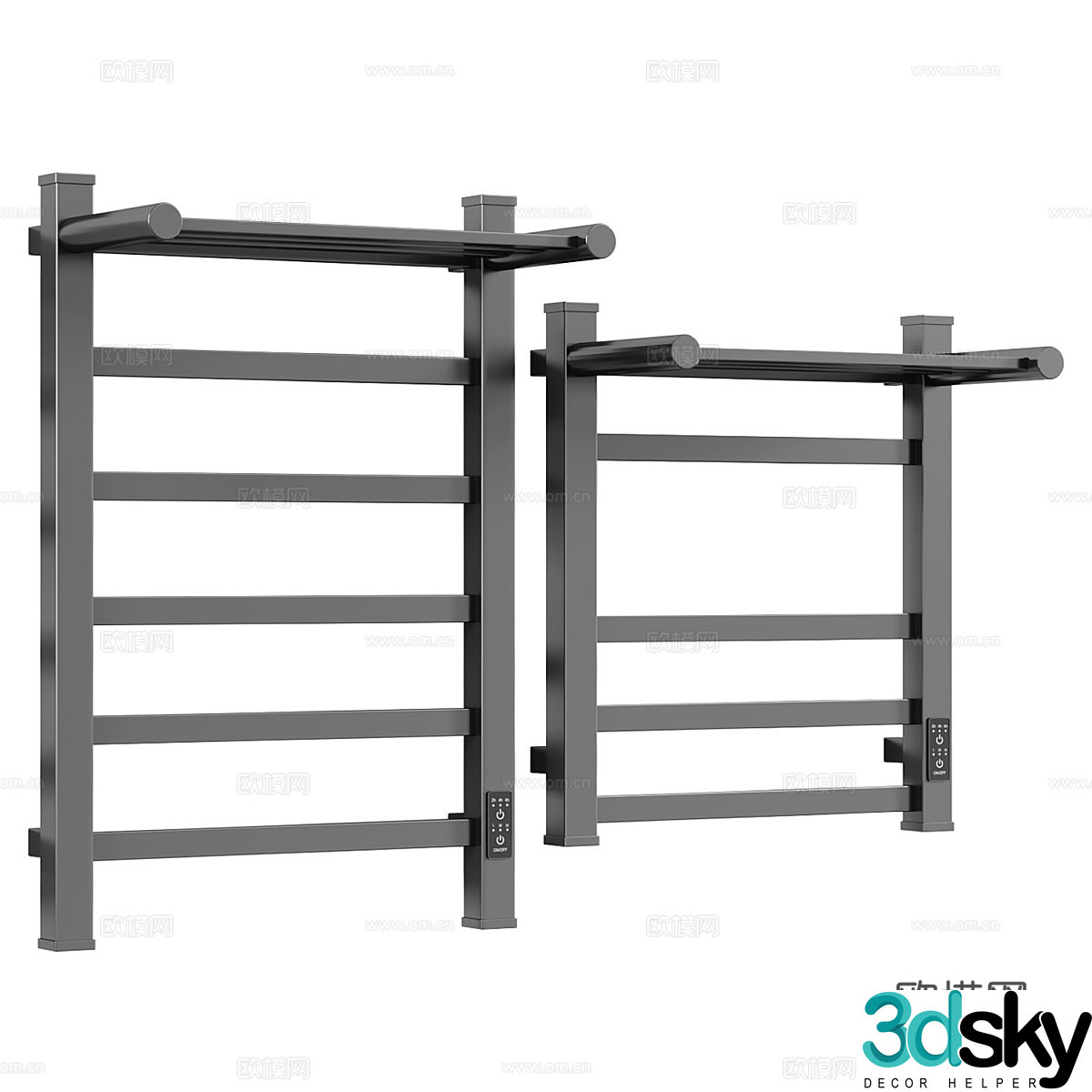 Electric towel rack 3d model