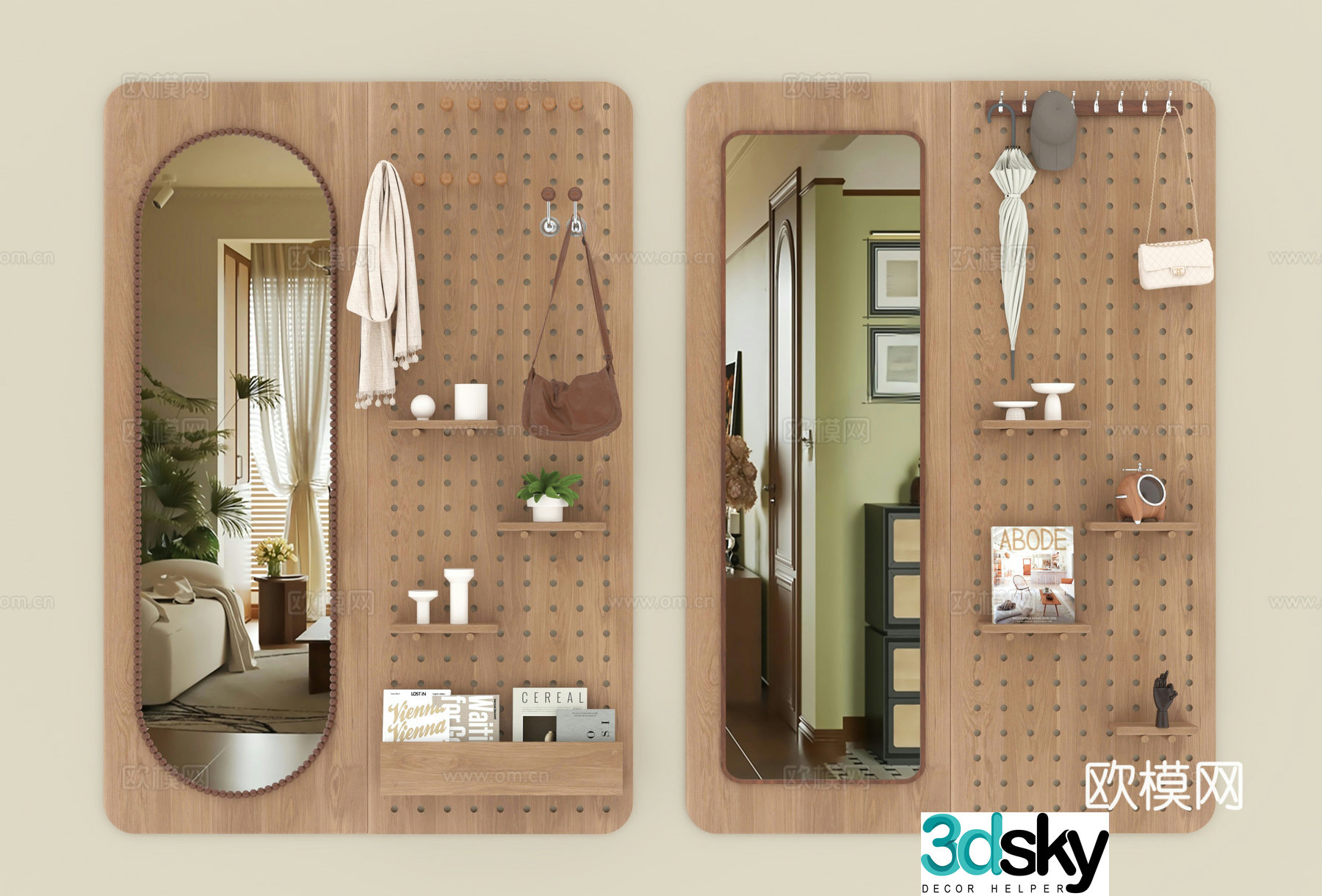 3D model of medieval pendant hole board