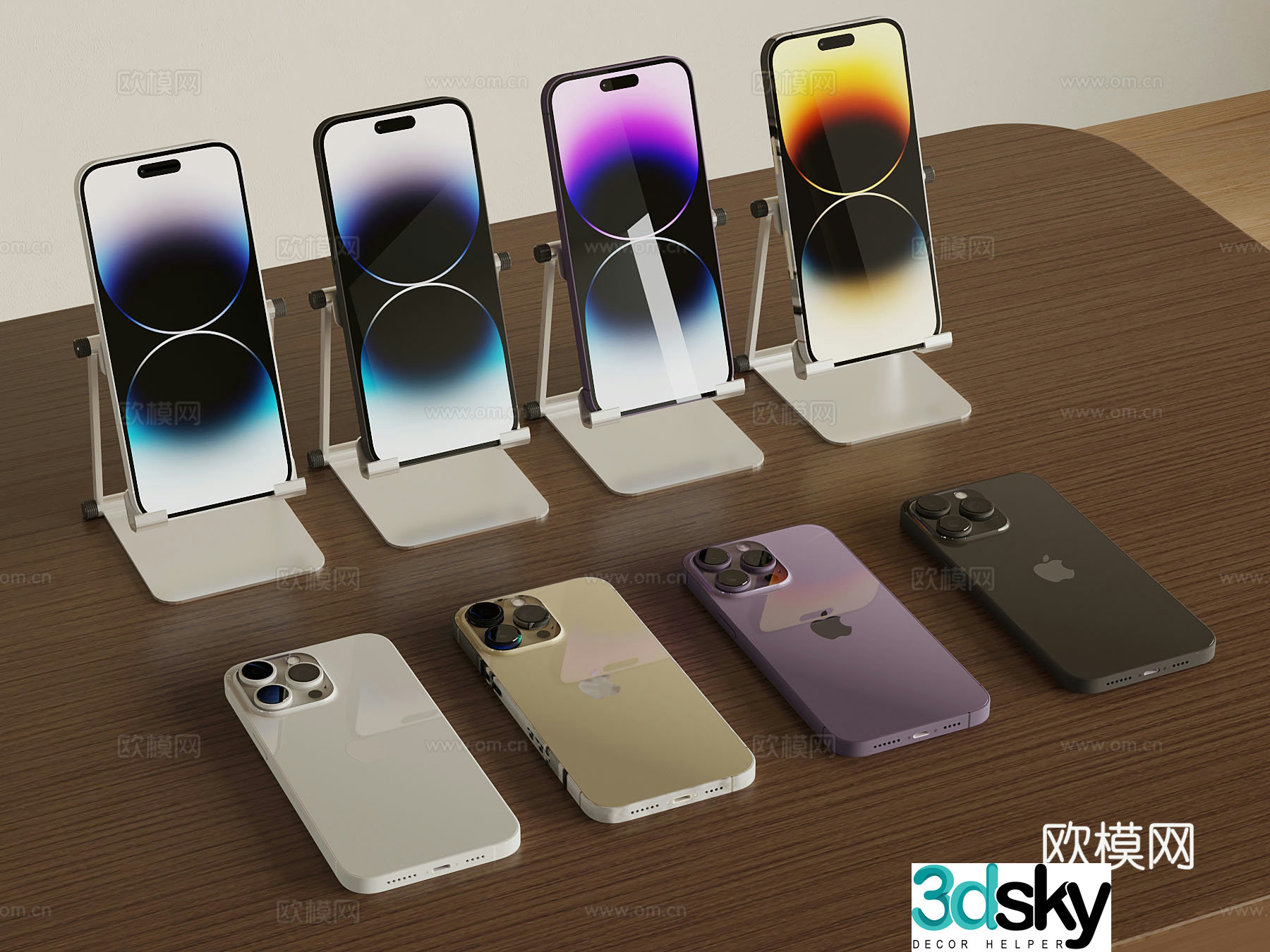 Modern smartphone Apple phone 3d model