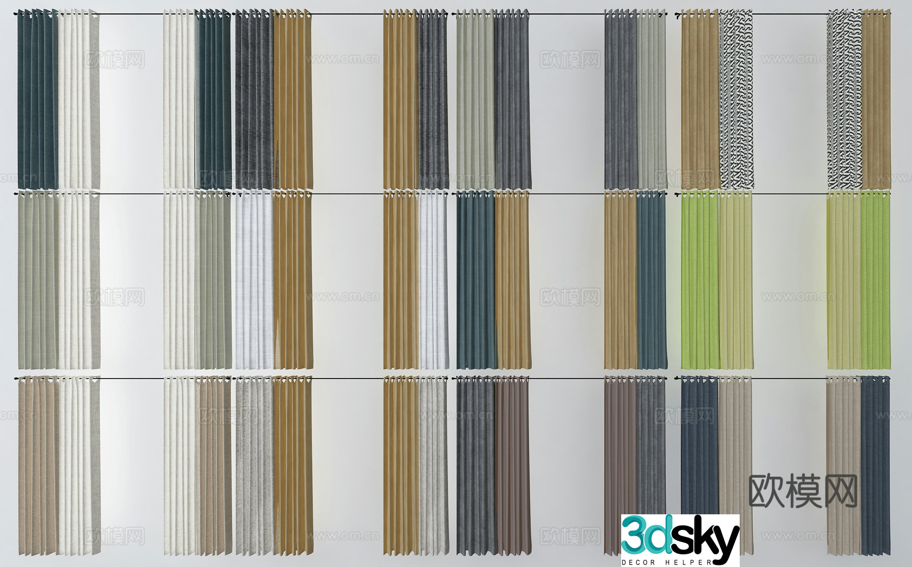 Curtain 3d model