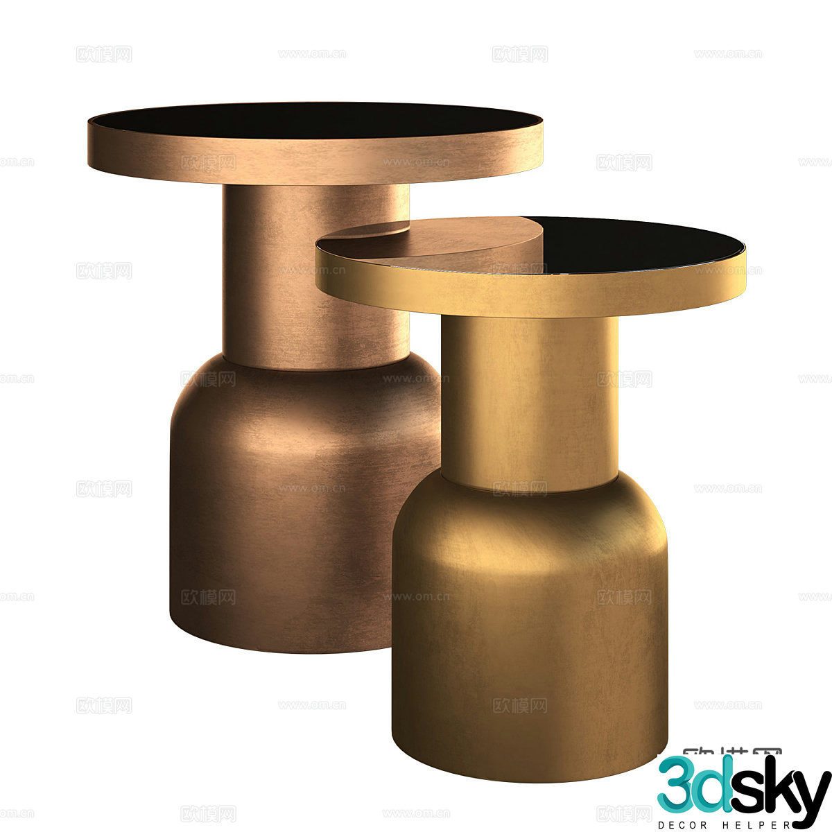 Modern light luxury metal edge 3D model