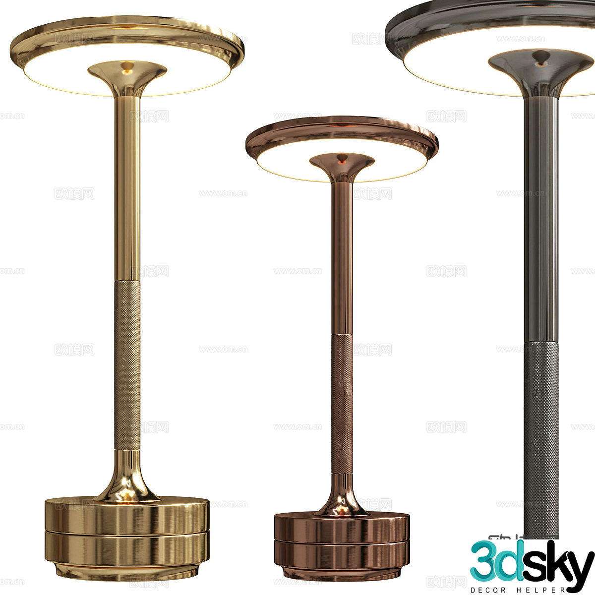Modern light luxury minimalist Robbi desk lamp 3d model