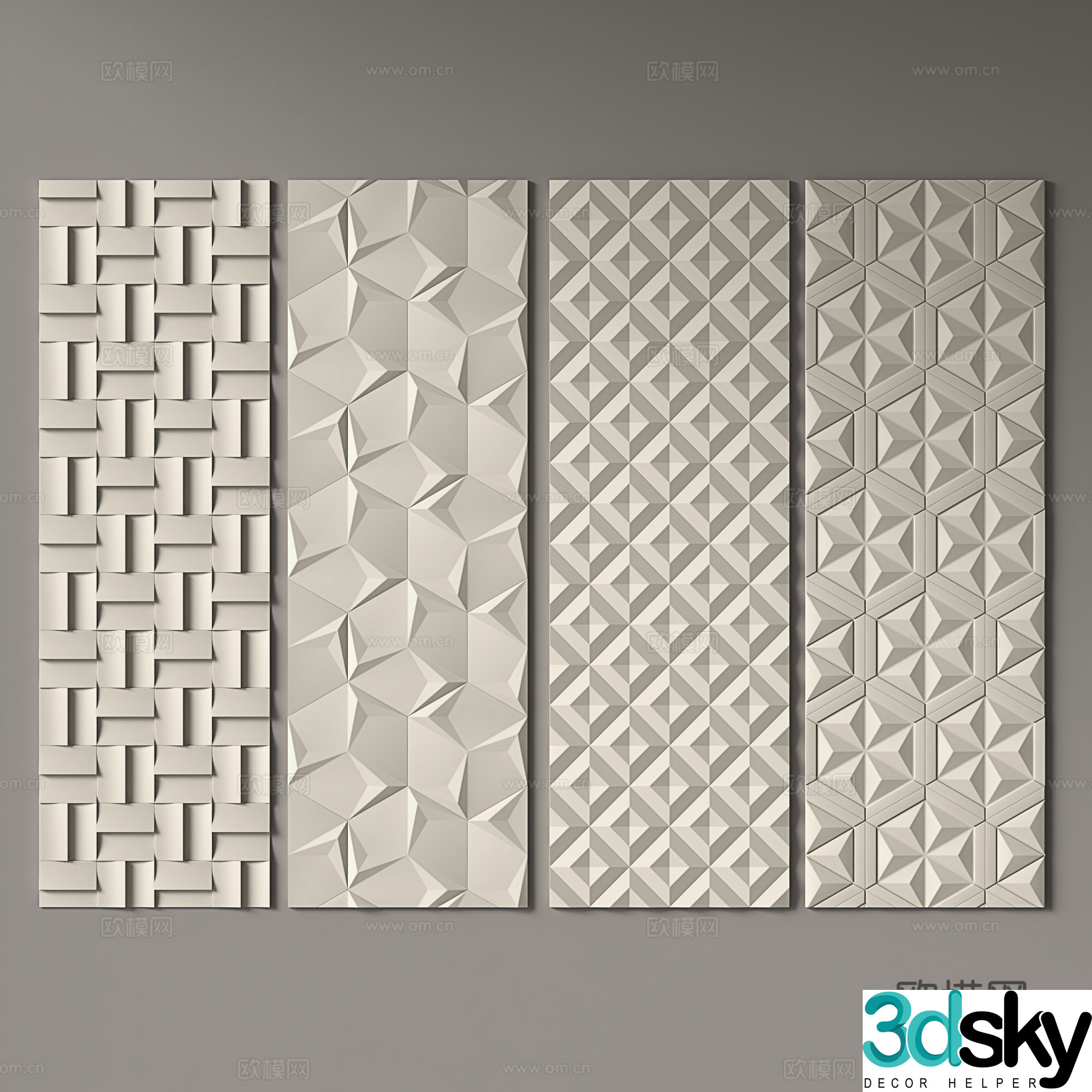 Modern modeling background wall panel decorative wall panel wall panel wall panel wall panel three-dimensional wall panel 3d model