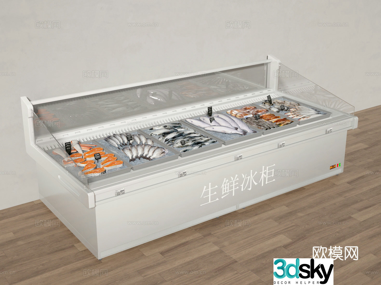 Fresh food cabinet 3d model