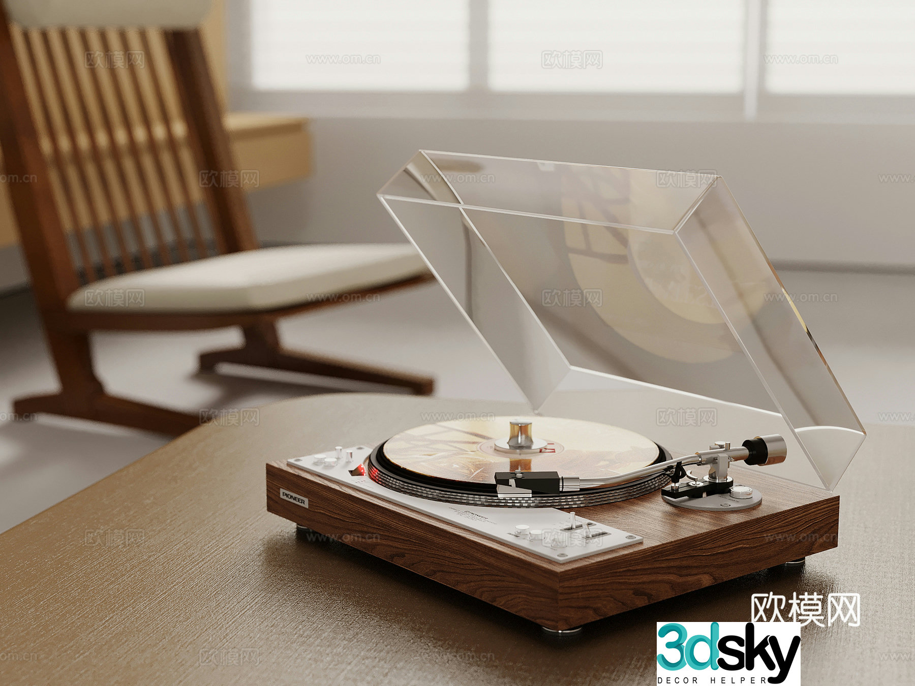 Middle Aphrophone Recorder 3D Model