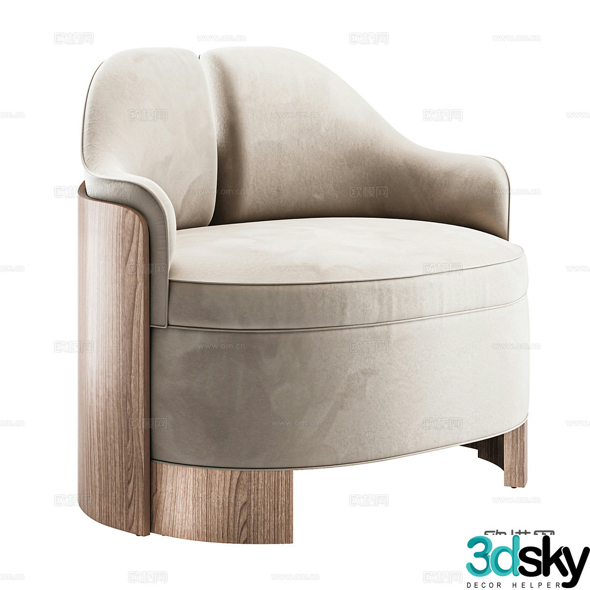 Mousstudio’s armchair PI chair 3d model