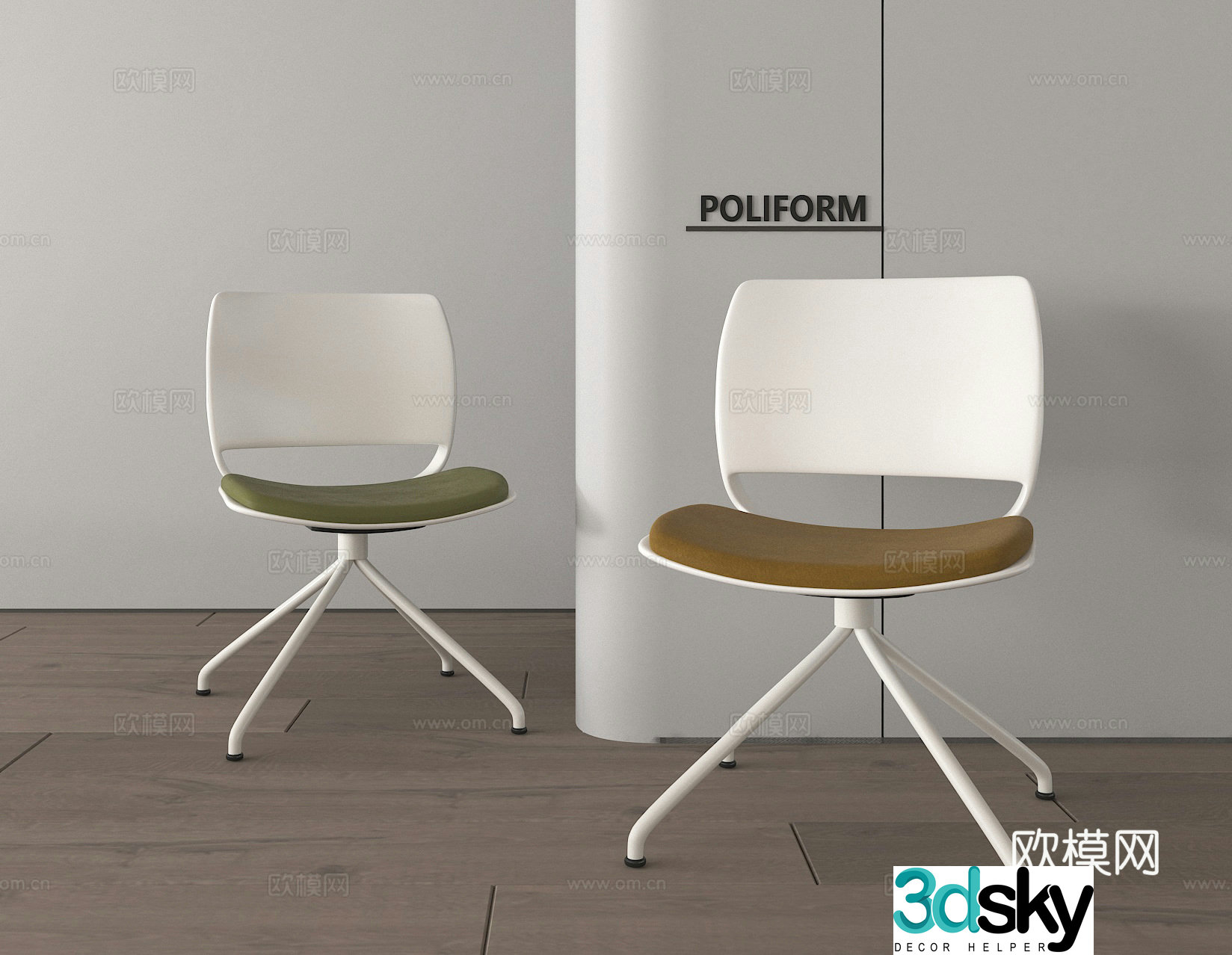 Office chair Staff chair Chair 3d model