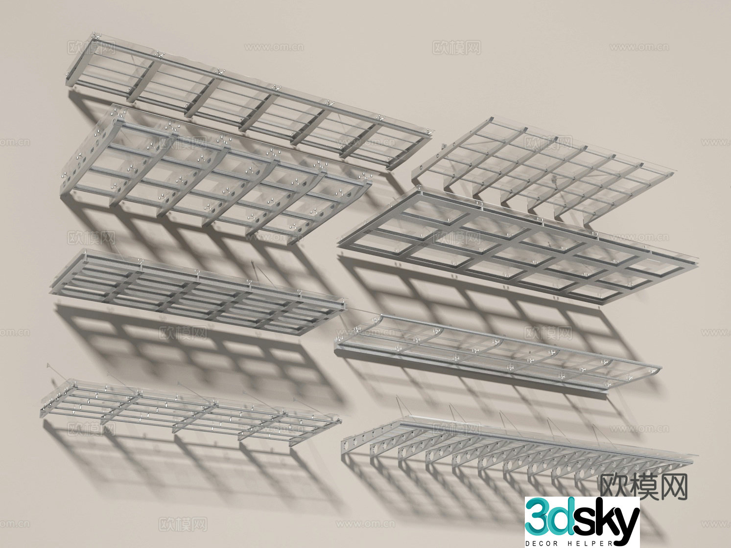 Glass shed 3d model