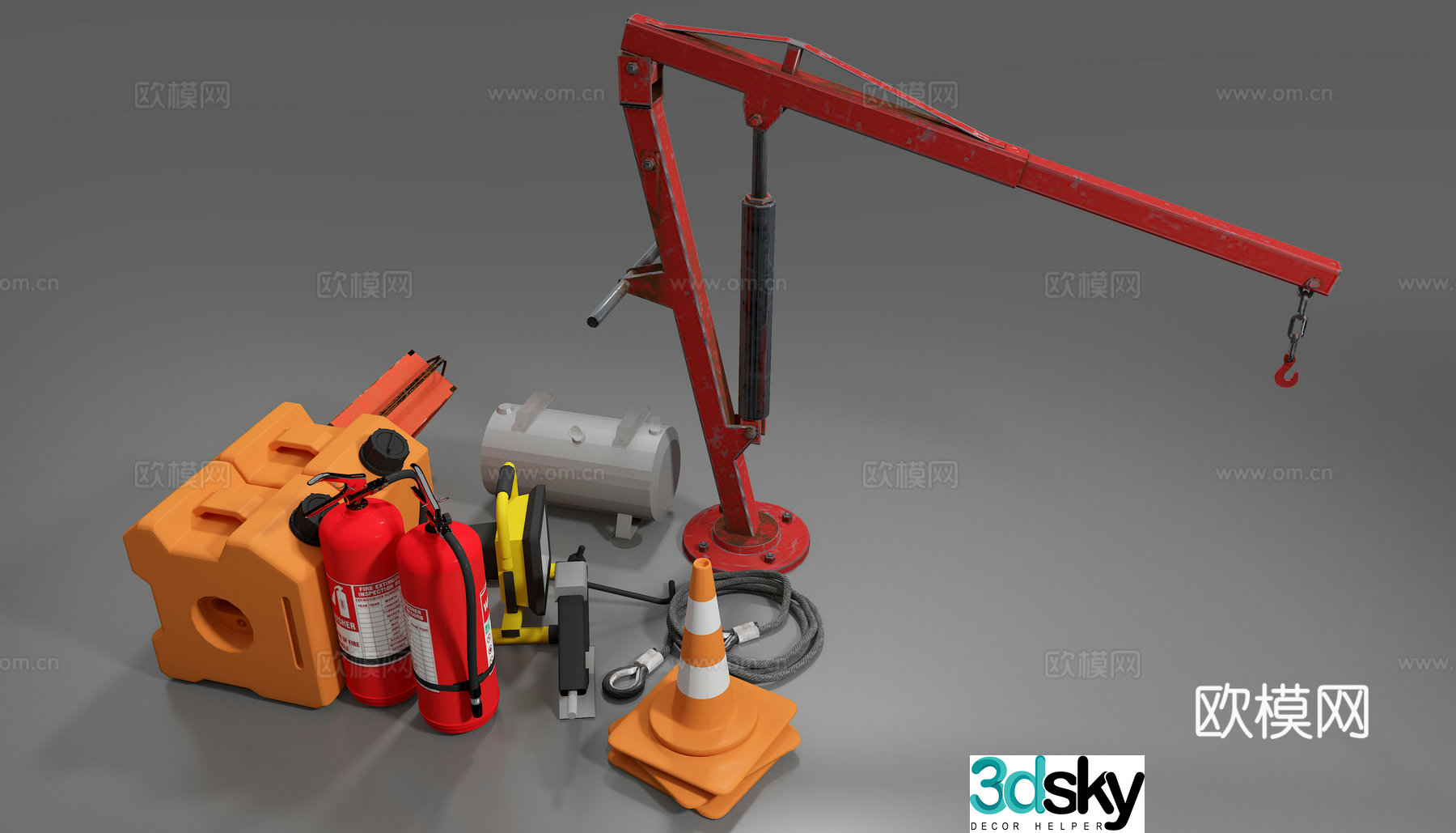 Rescue equipment 3d model