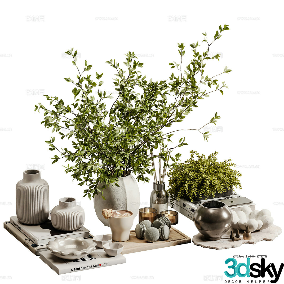 New Chinese style Wasabi ornament ornament 3D model
