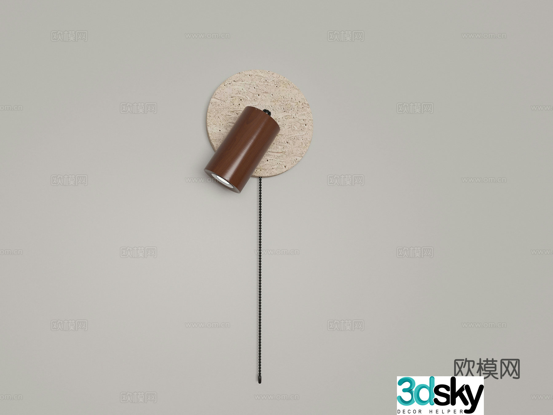 Modern retro medieval style wall light 3d model