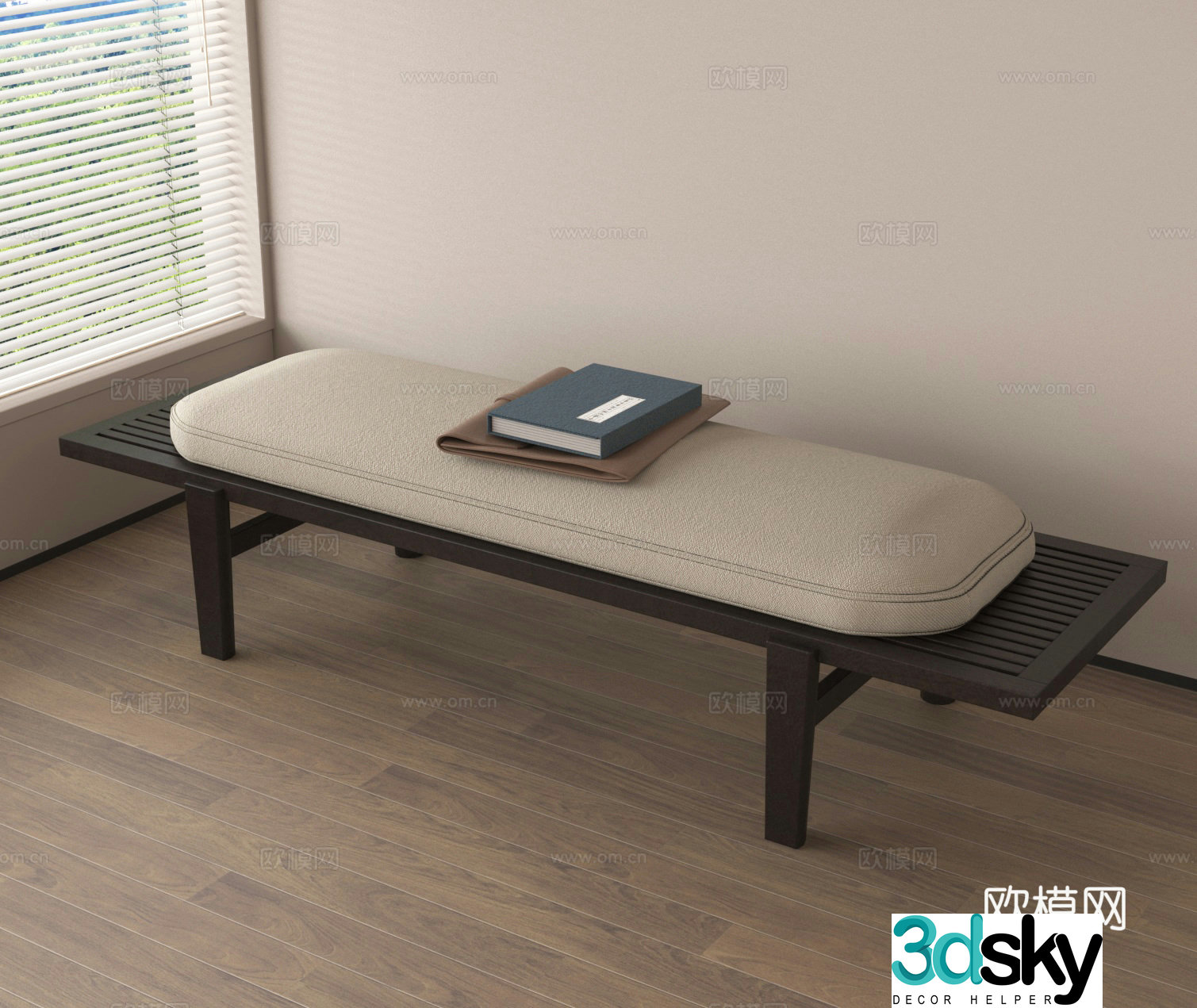 Sofa stool tail bed stool foot pedal 3d model