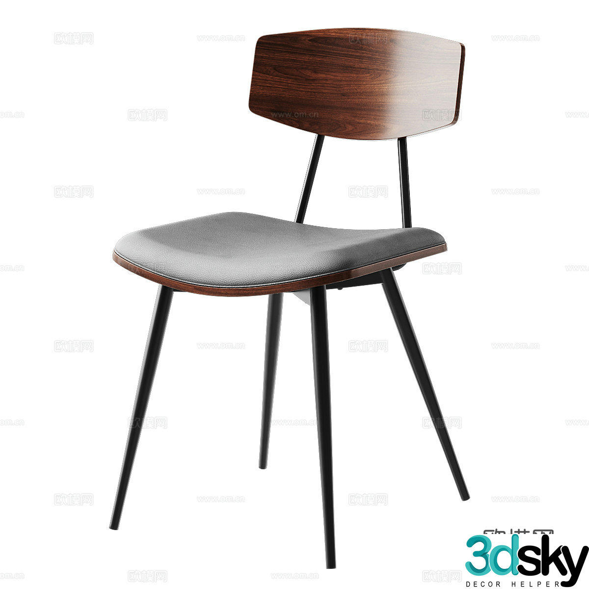 Modern minimalist JOLINE chair 3d model