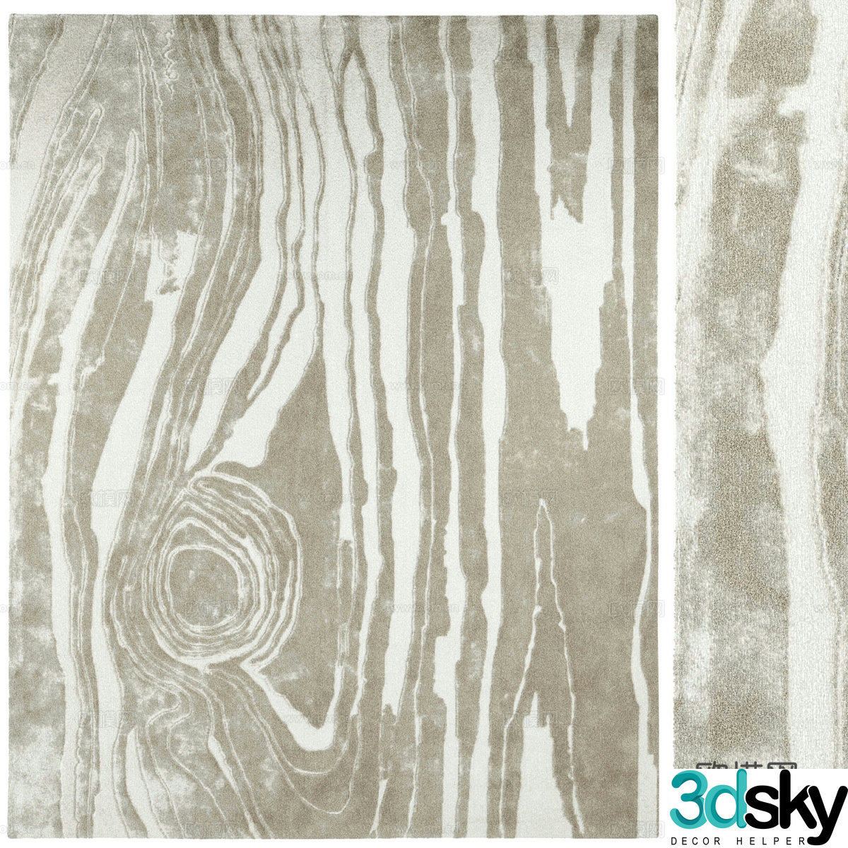New Chinese style fabric carpet 3D model