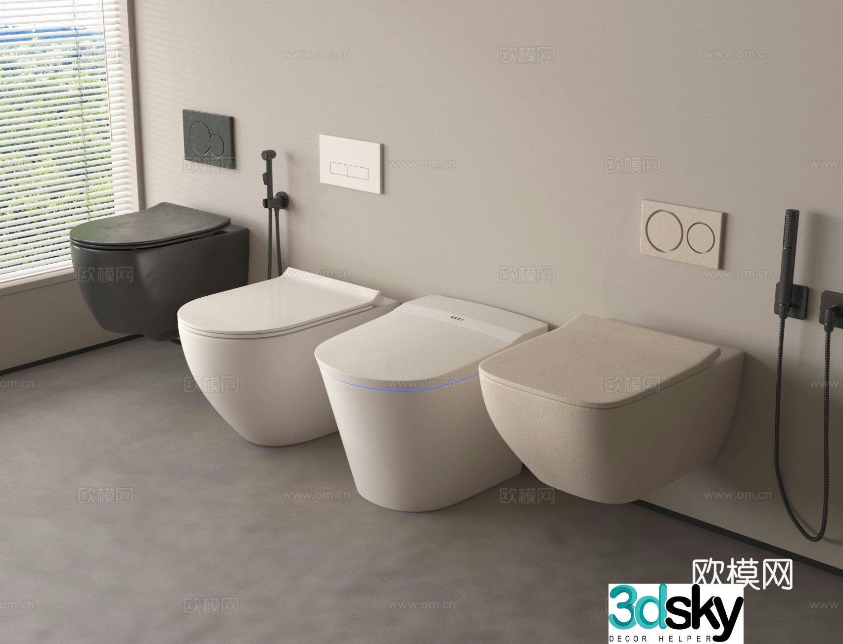 Toilet toilet 3d model