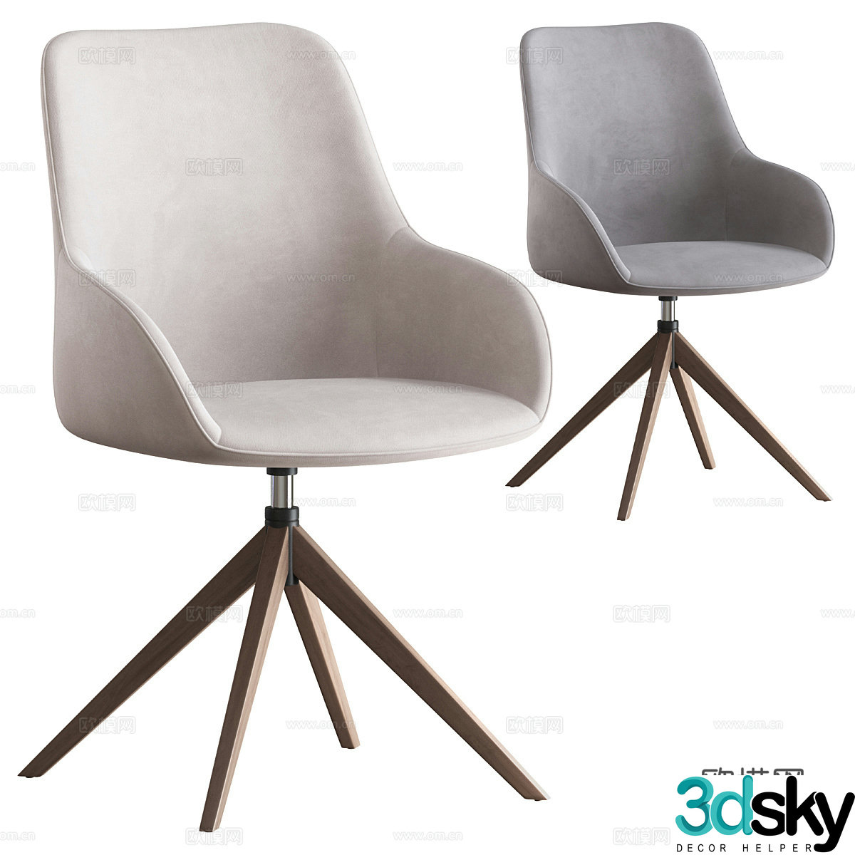 Modern minimalist Sheryl Imodern office chair 3d model