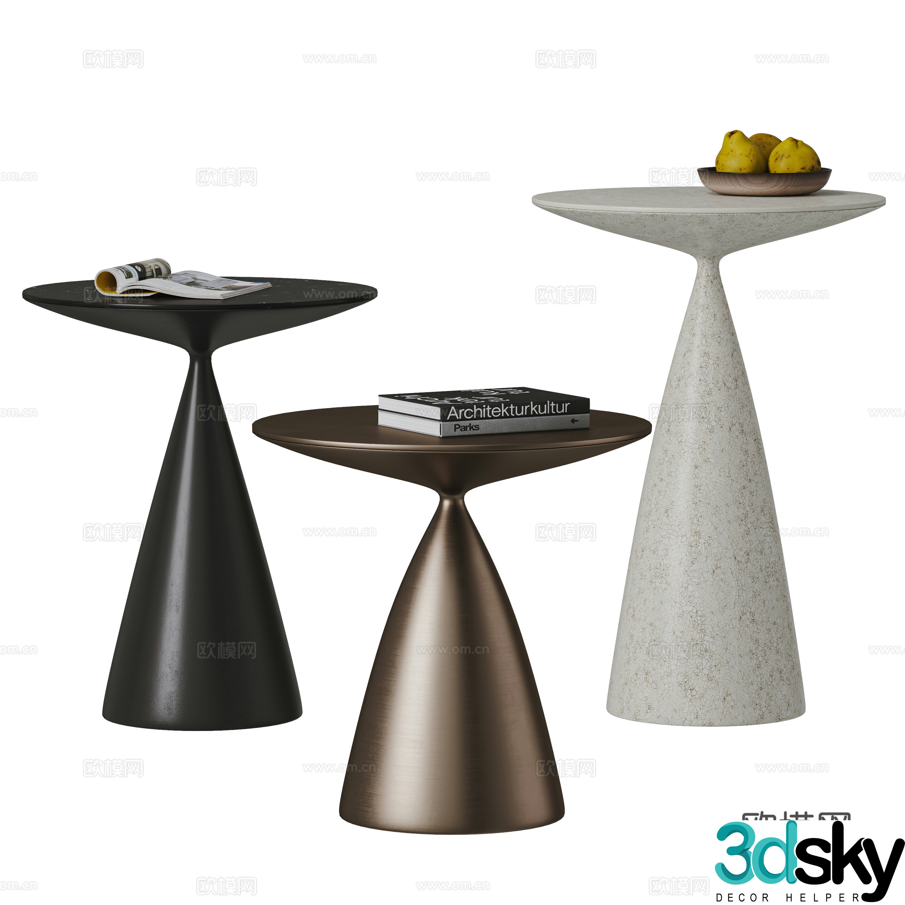 desalto modern side combination 3D model