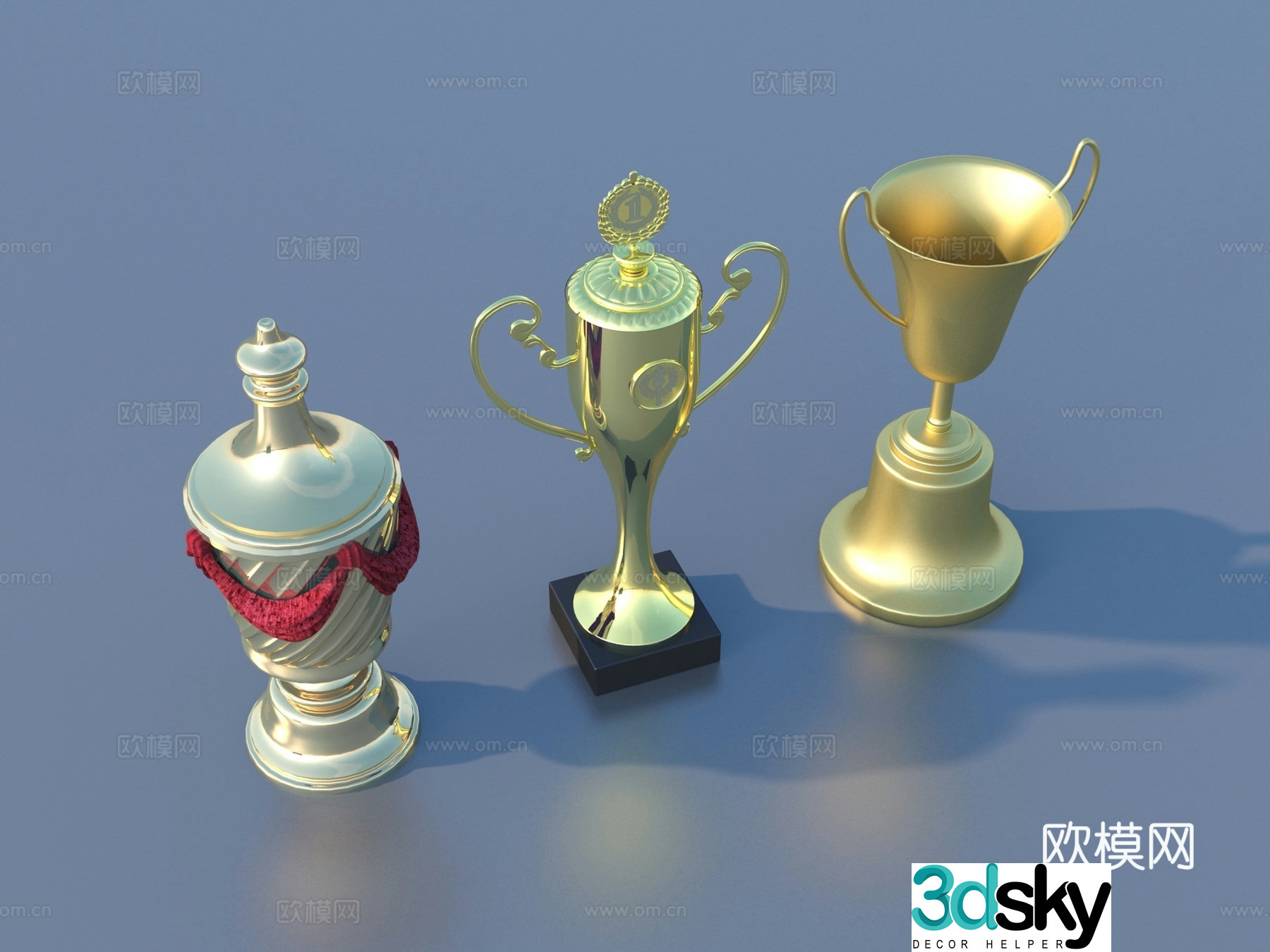 Trophy Metal Trophy Three-dimensional 3D Model